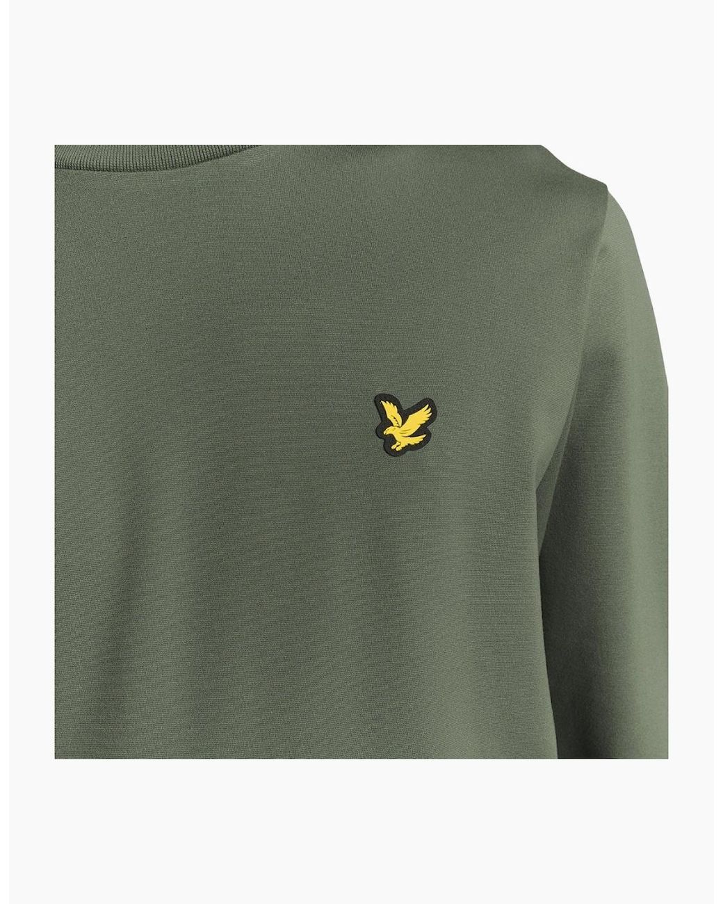 Lyle & Scott Green Lyle & Scott Crew Neck Fly Fleece for men