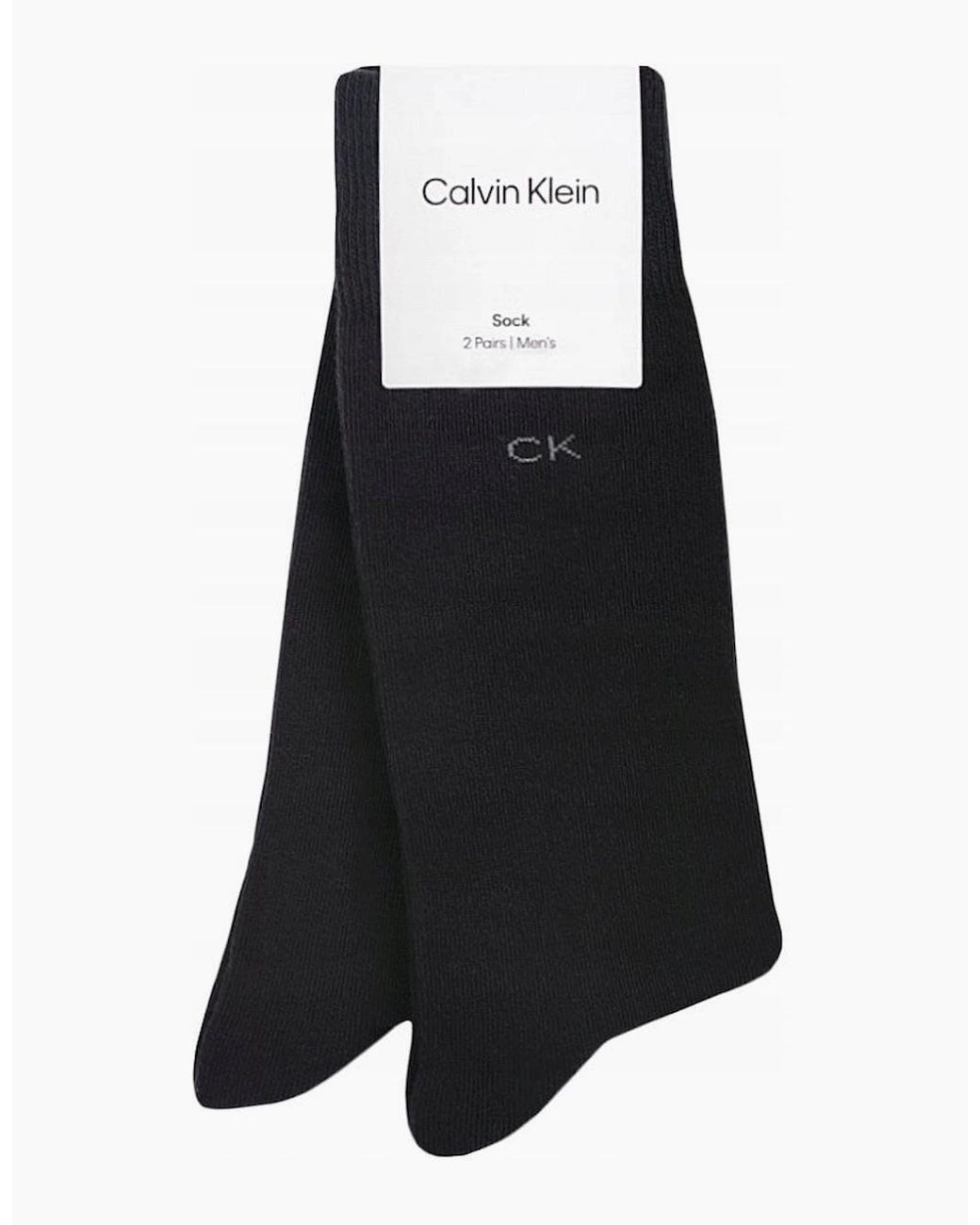 Calvin Klein Black 2-Pack Premium Combed Cotton Socks for men