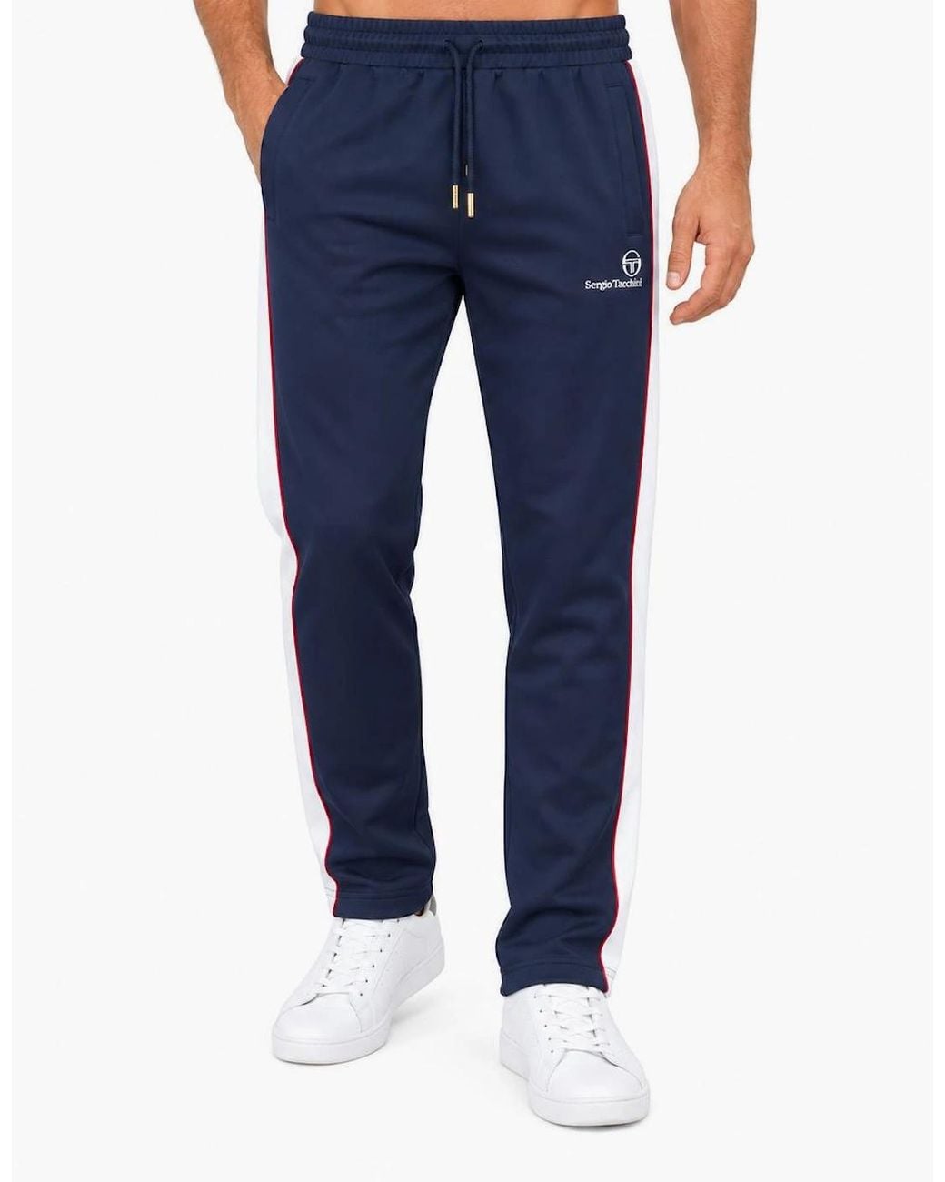 Sergio Tacchini Blue Spiga Track Pant Joggers Maritime/Gardenia/Merlot for men