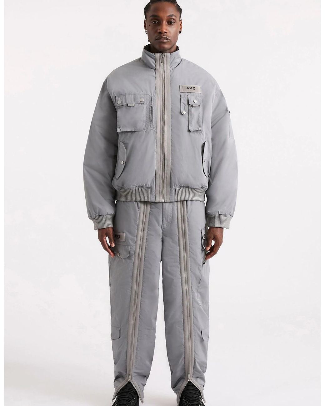 AVX Gray Callo Flight Jacket for men