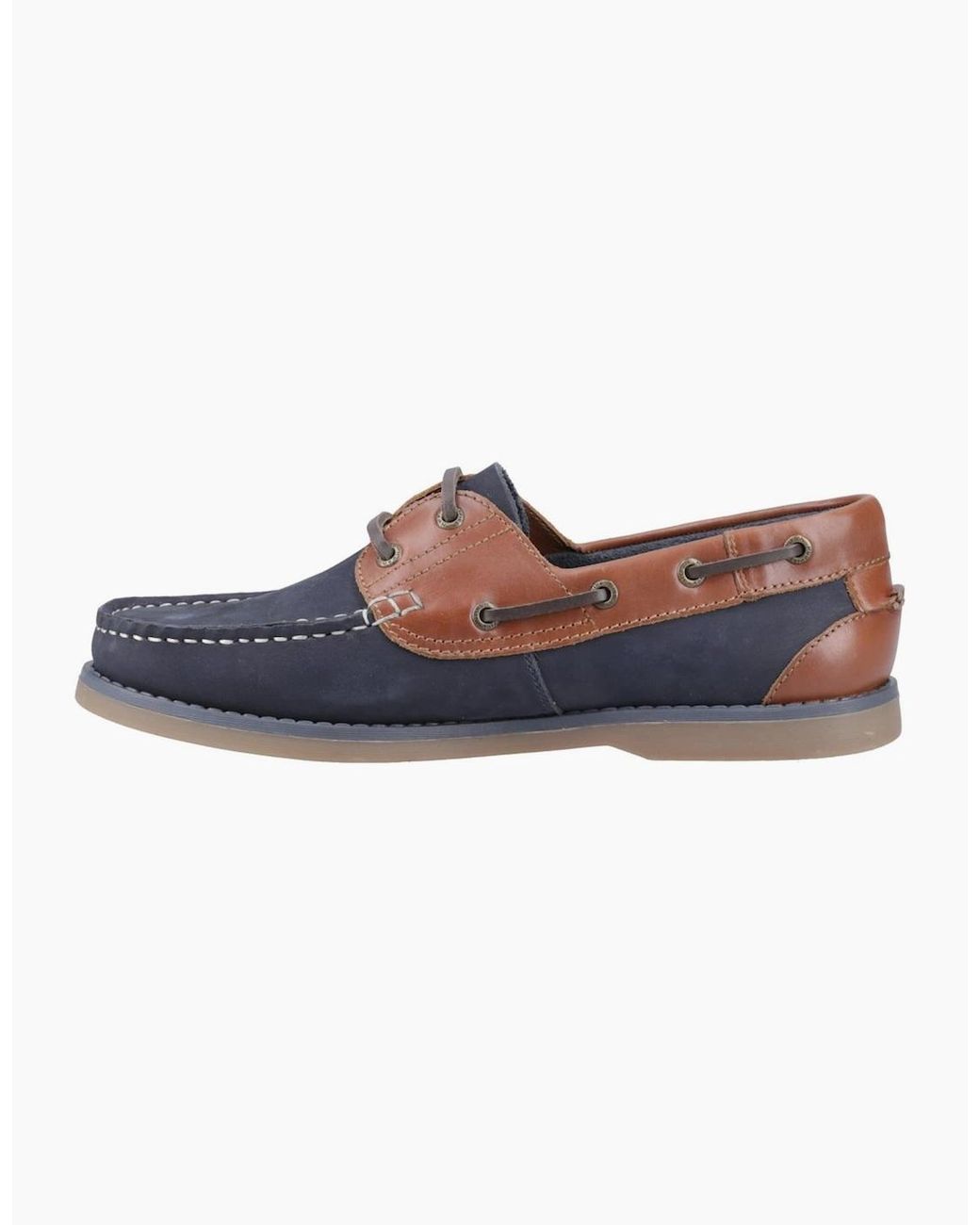 Hush Puppies Blue Wilson Boat Shoes for men