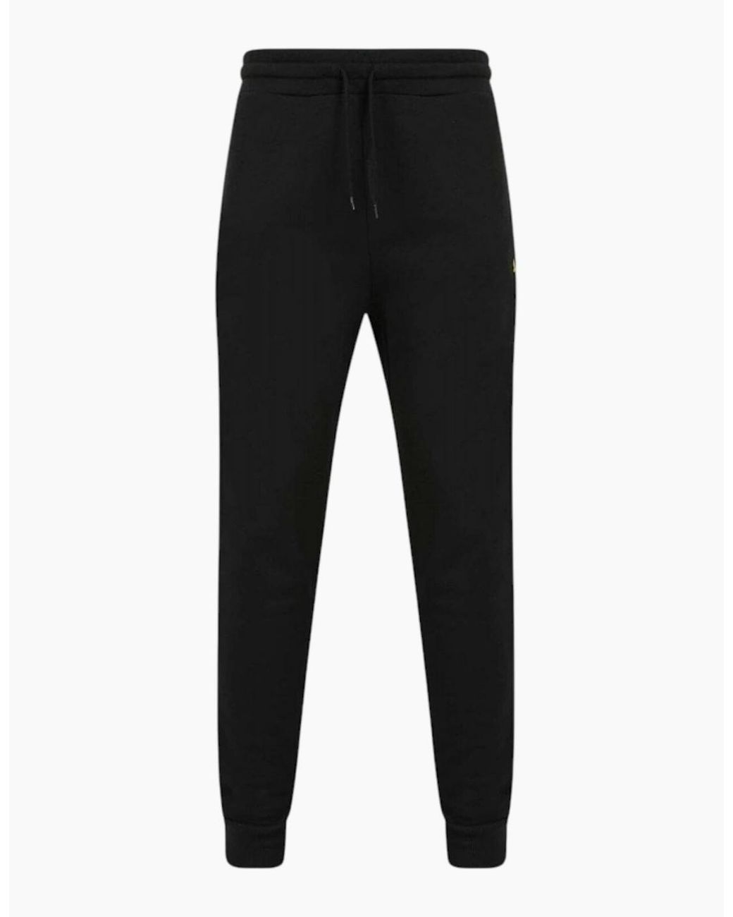Lyle & Scott Black Lyle & Scott Fleece Joggers Casual Skinny Fit Gym Bottom Workout Sweatpants for men