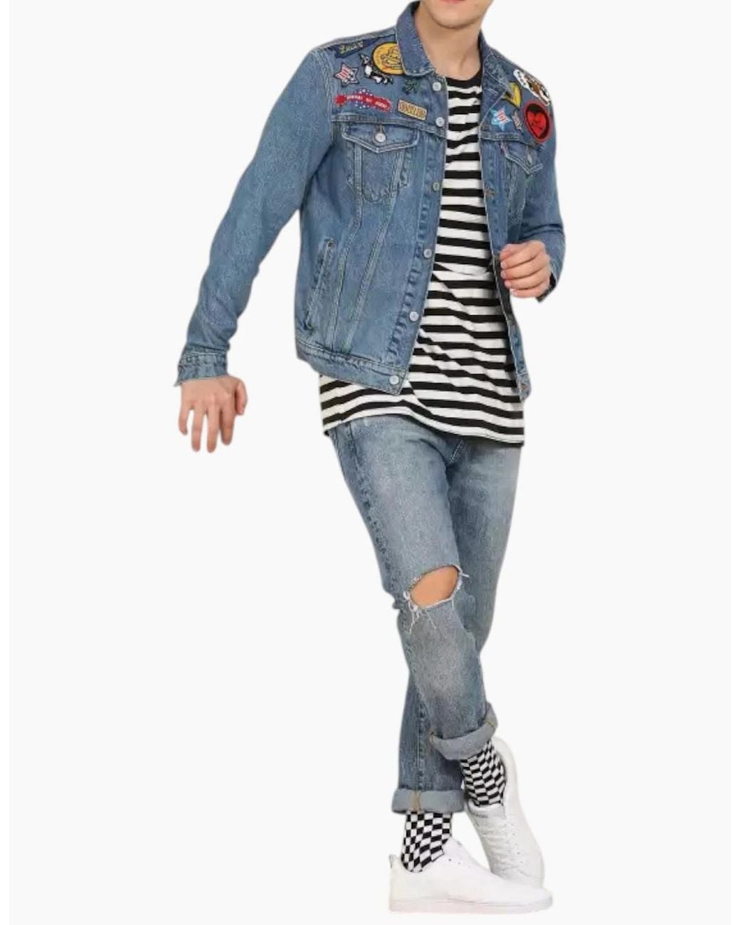 Levi's Blue Levi's S5749 Denim Jacket Cotton Casual Trucker
