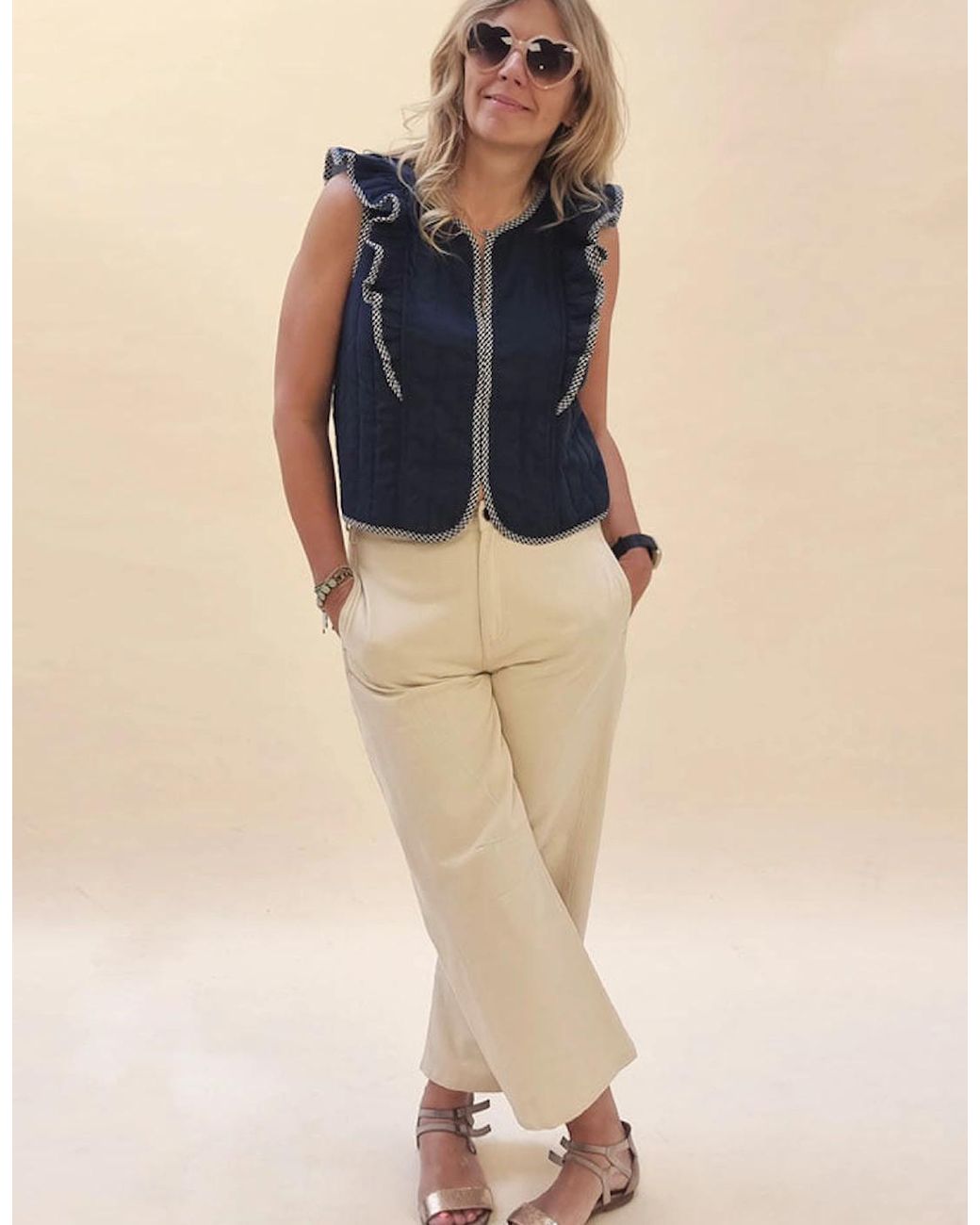 Nooki Design Gray Binx Barrel Leg Trousers
