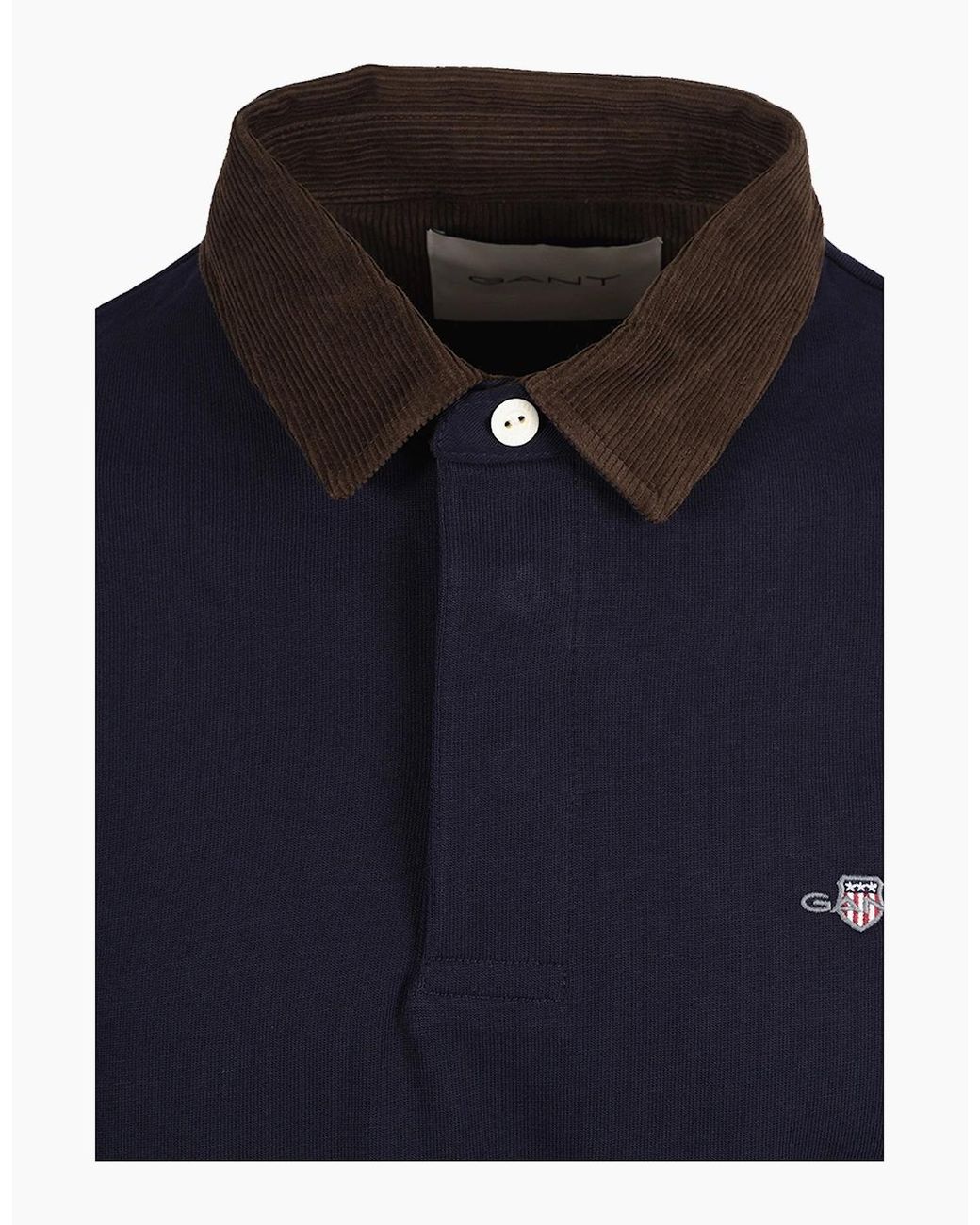 Gant Blue Cord Collar Rugger for men
