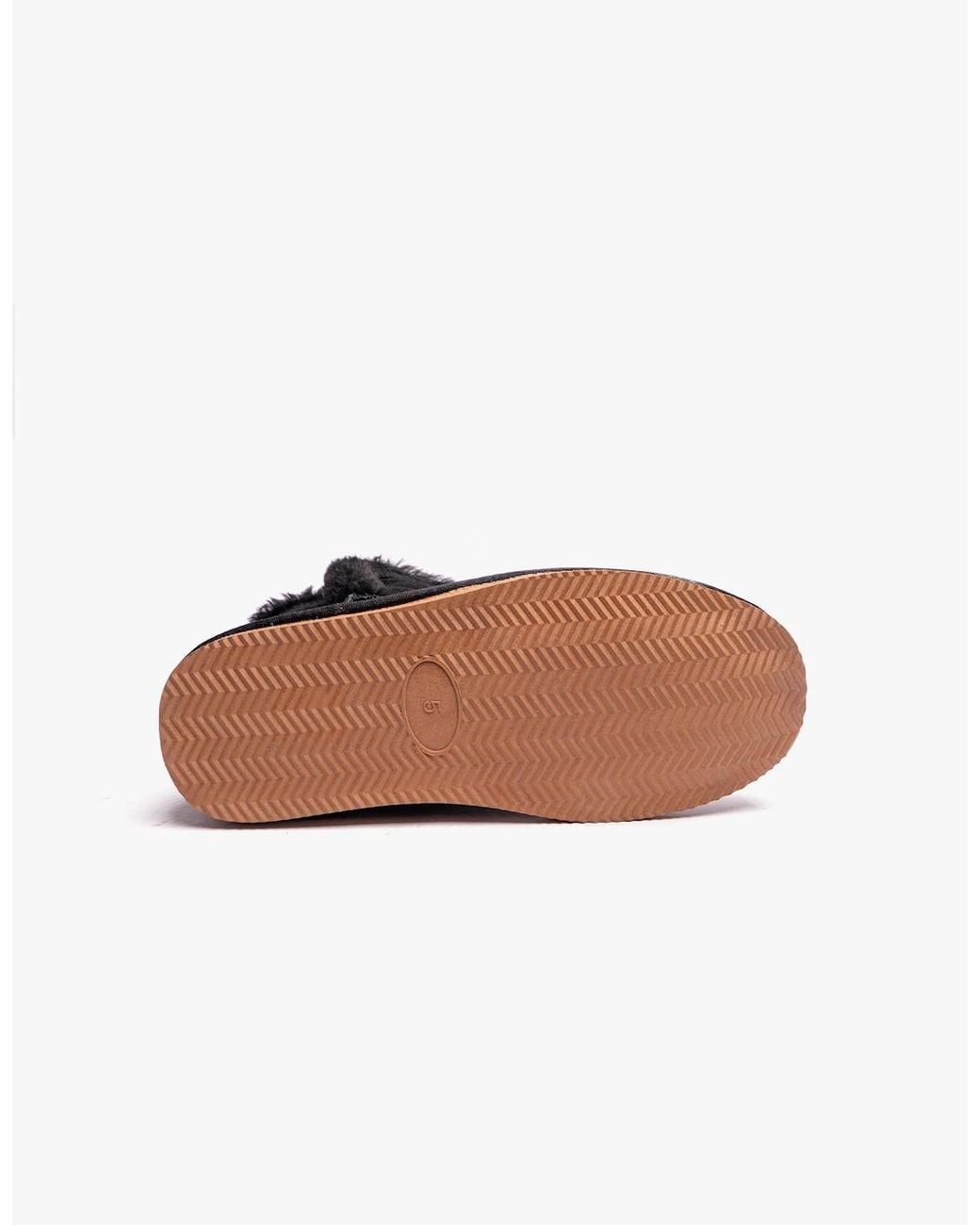 Hush Puppies Black Ashleigh Suede Boot Slippers