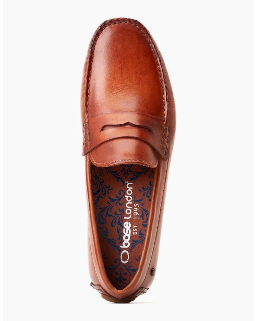 Base London White Collins Loafers for men