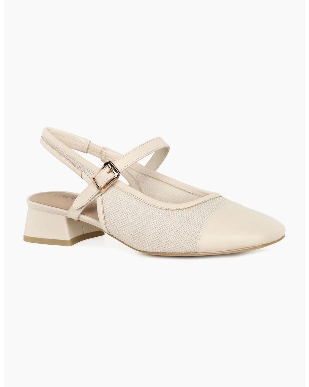 Caprice White Voyage Open Court Shoes