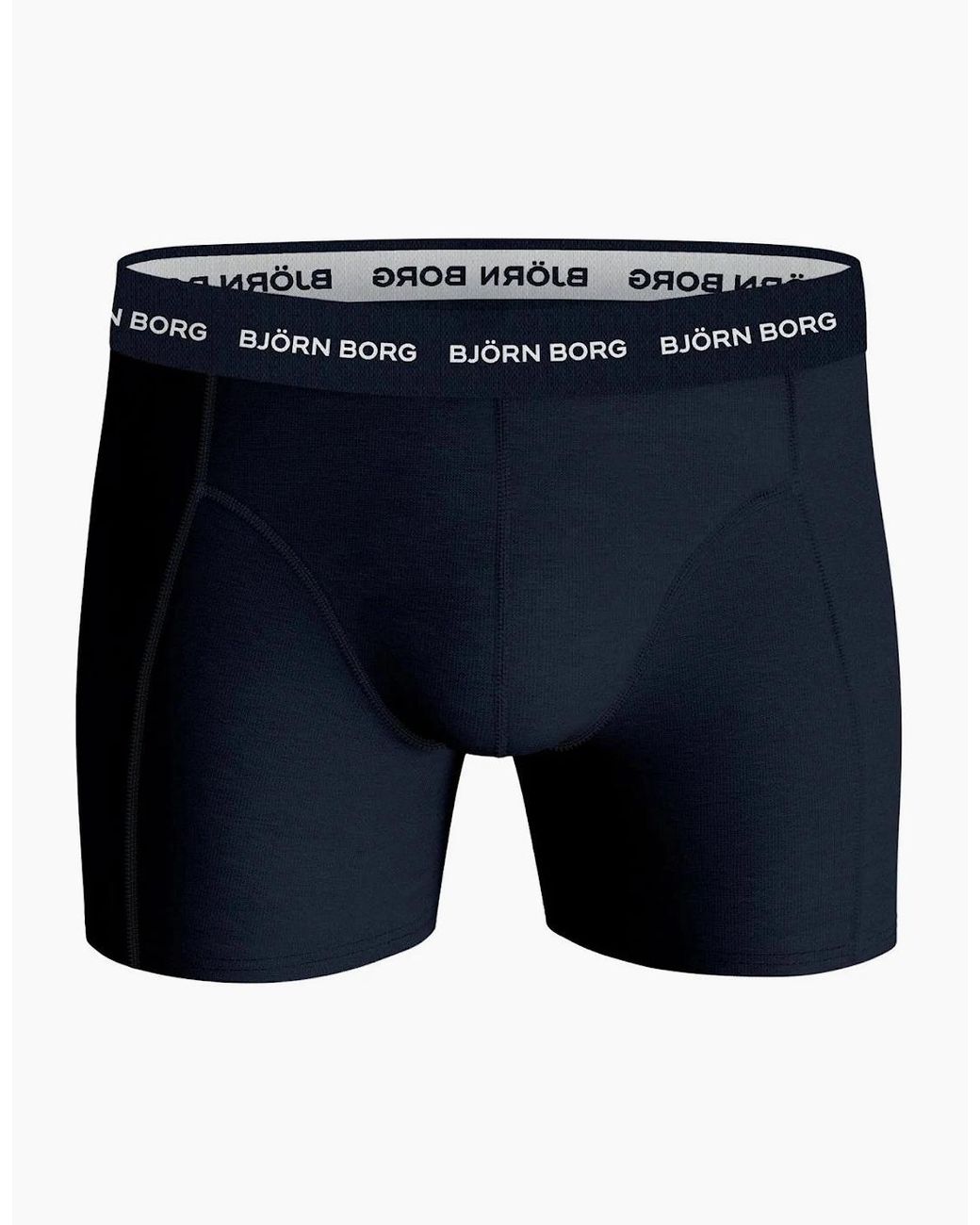 Björn Borg Blue 3-Pack Classic Logo Boxer Briefs, Combination for men