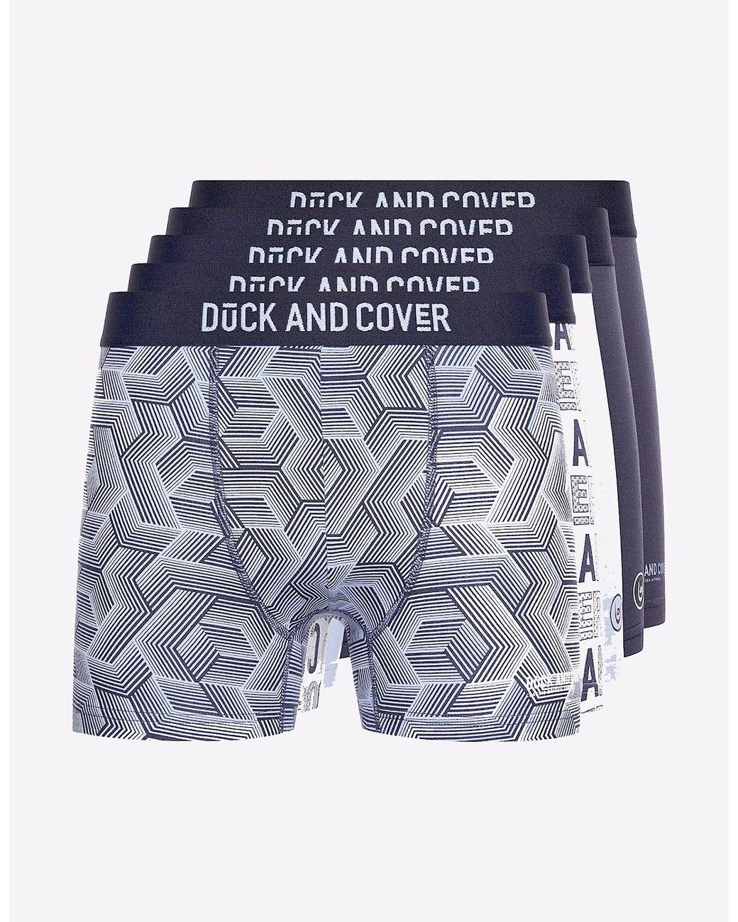 Duck and Cover Blue Duck And Cover Duck And Cover Quendle Boxer Shorts Assorted for men