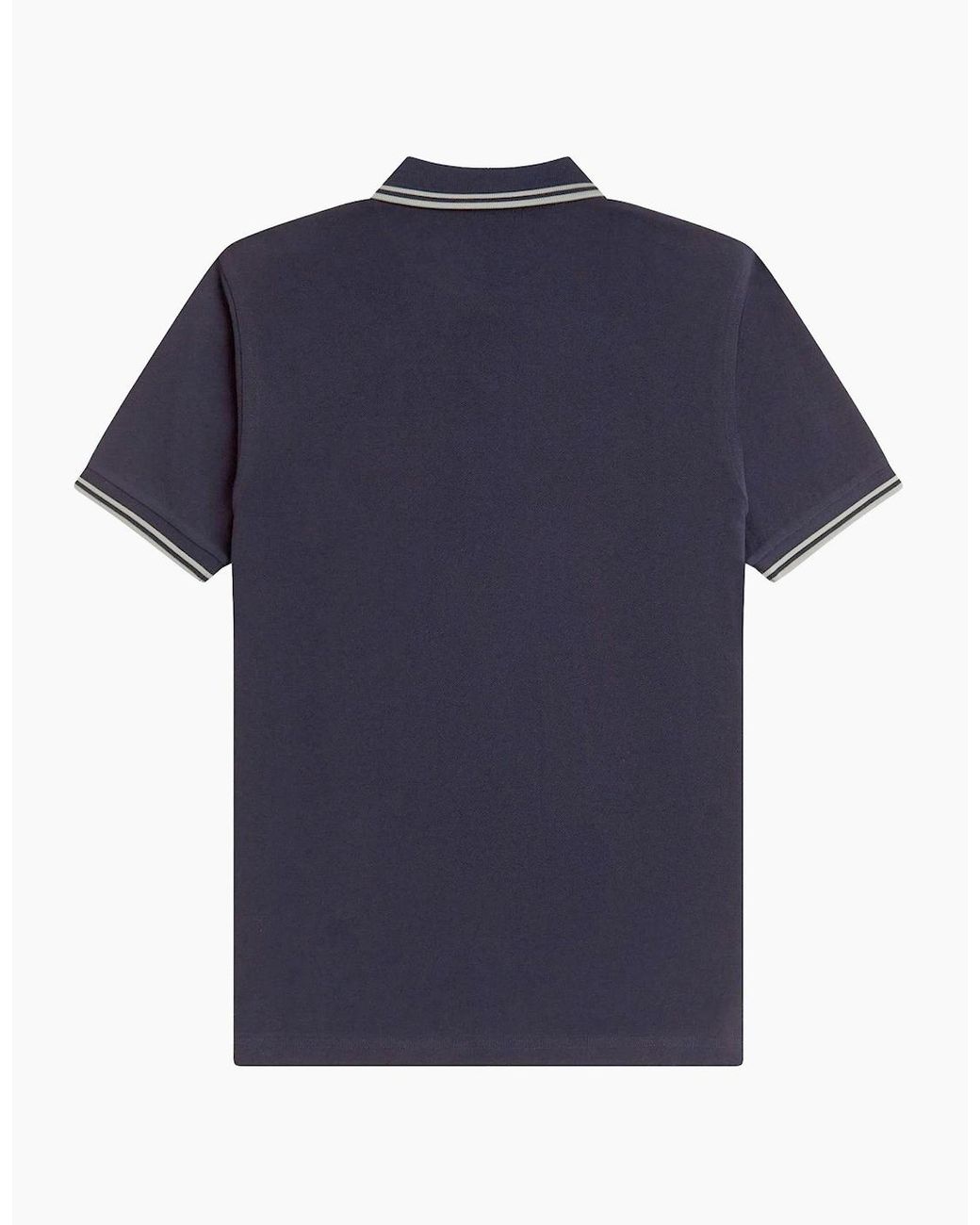 Fred Perry Blue Twin Tipped Polo Shirt for men