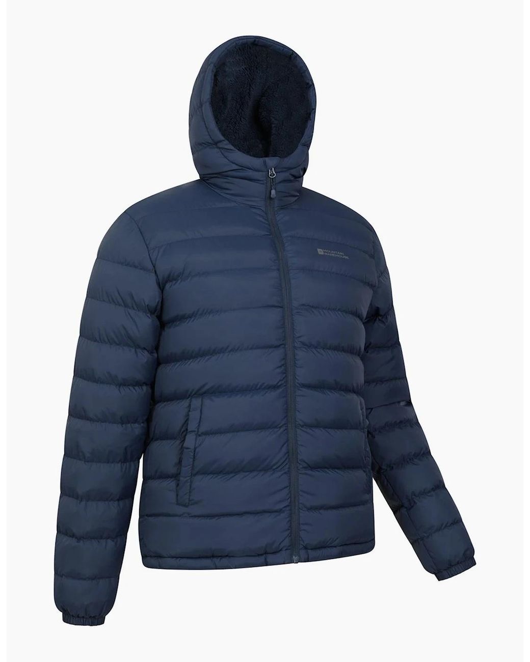 Mountain Warehouse Blue Seasons Faux Fur Lined Padded Jacket for men