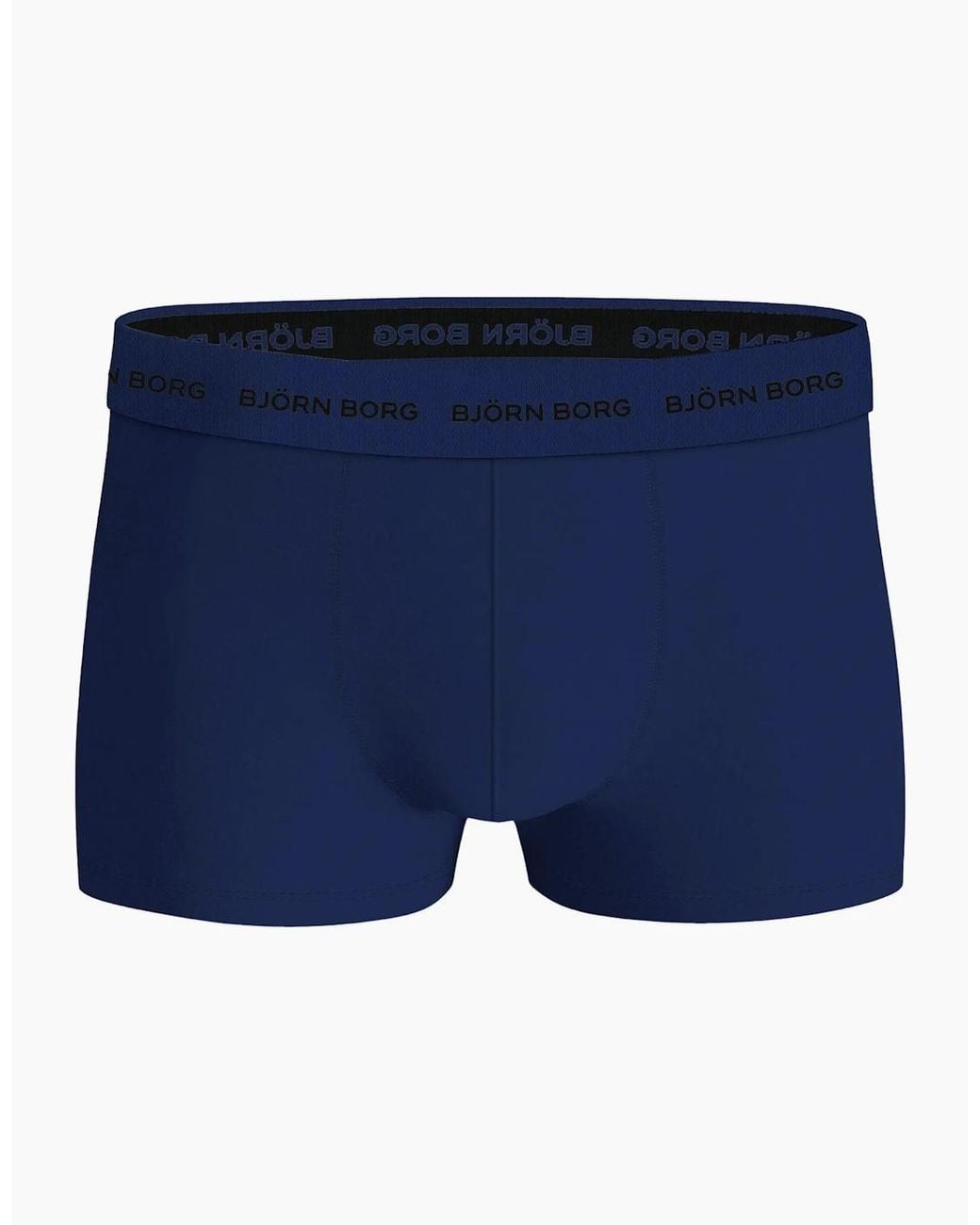 Björn Borg Blue 3-Pack Fern Leaf Print Boxer Trunks for men