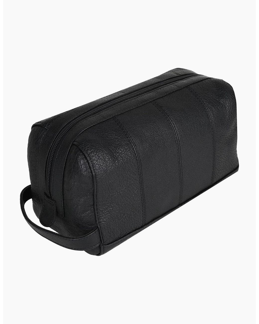 Lakeland Leather Black Explorer Wash Bag