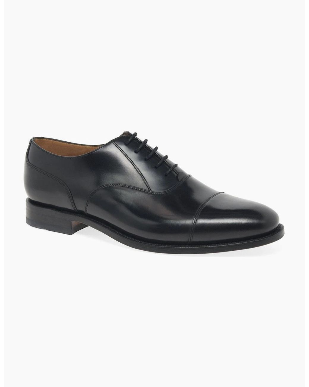 Loake Black 200B Formal Capped Oxford Shoes for men