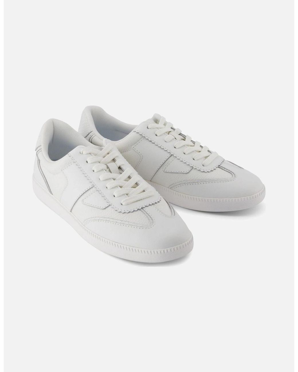 TOMS Gray Collins Leather Trainers