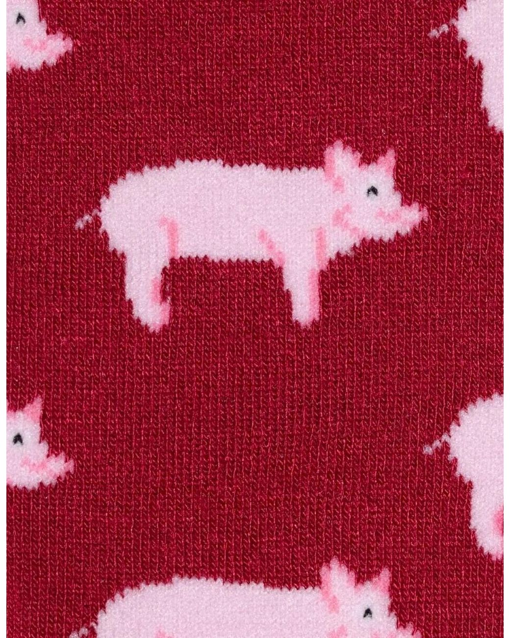 Swole Panda Red Pigs Bamboo Socks