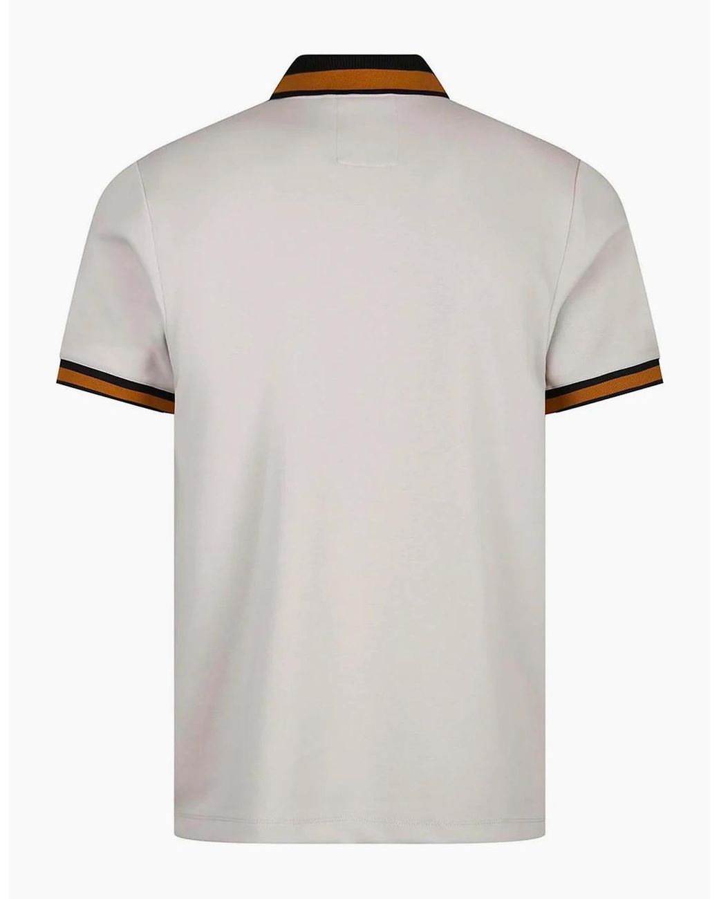 Luke 1977 White Makati Detailed Polo Shirt Ice for men