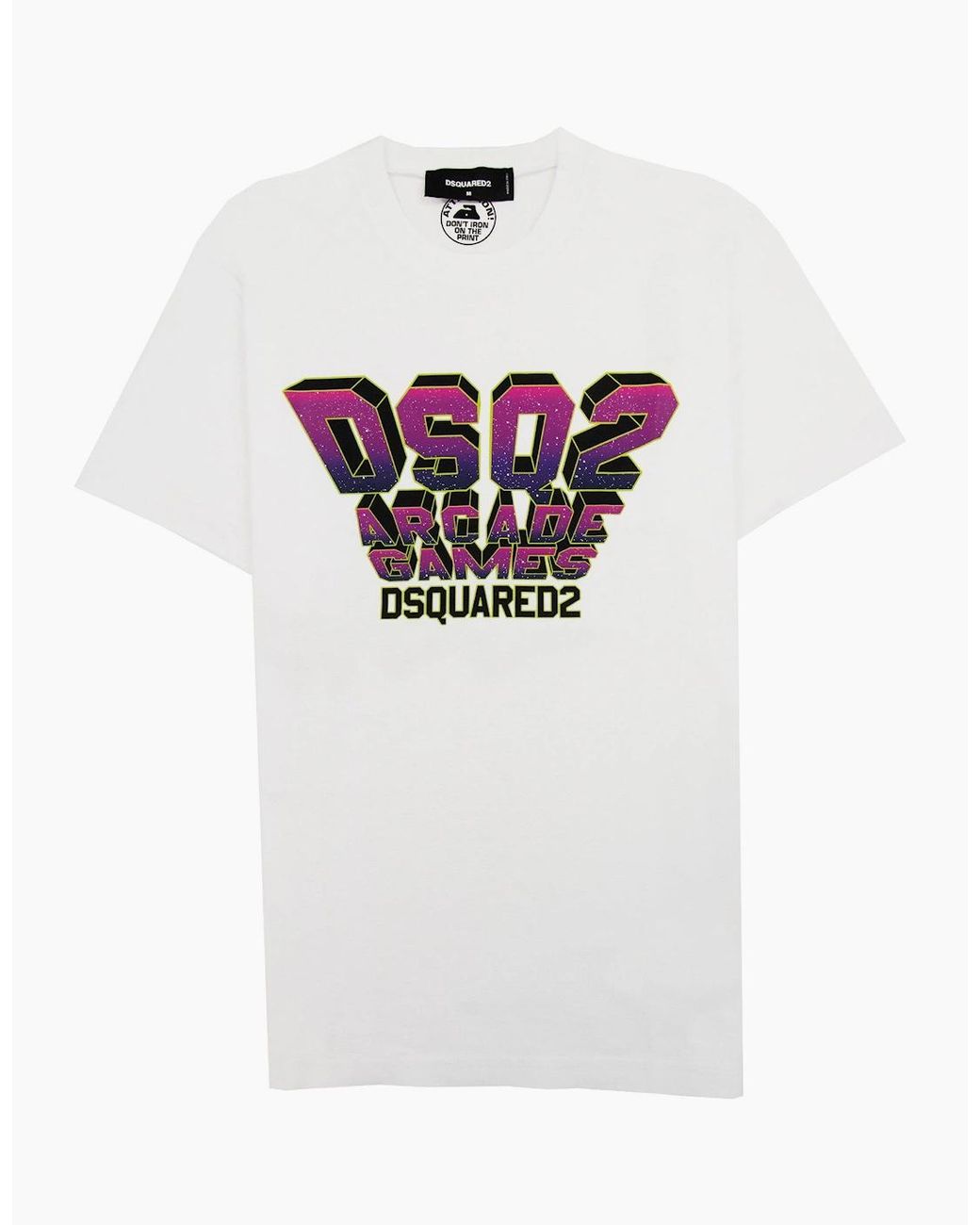 DSquared² White Dsq2 Arcade Games Cool T Shirt 100 for men
