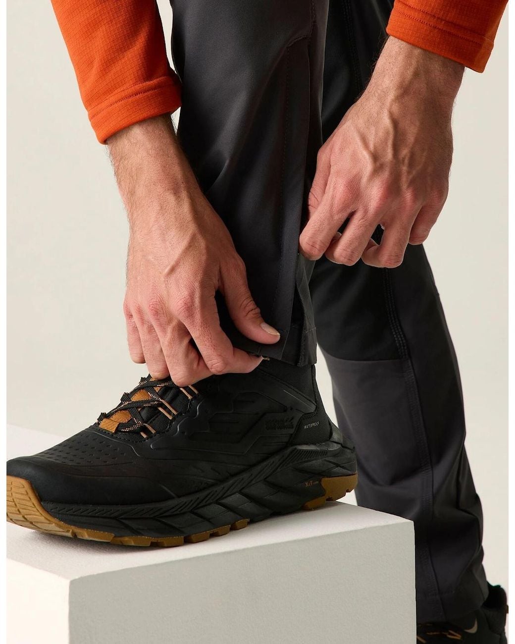Regatta Black Questra Hiking Trousers for men