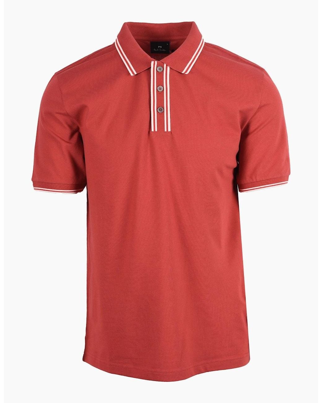Paul Smith Red Reg Fit Polo Shirt for men