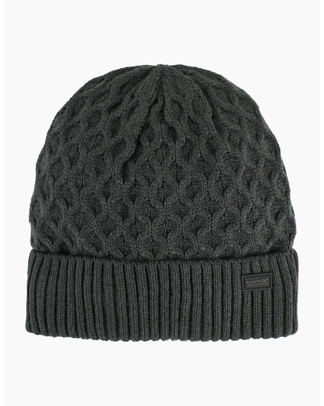 Regatta Black Harrell Beanie for men