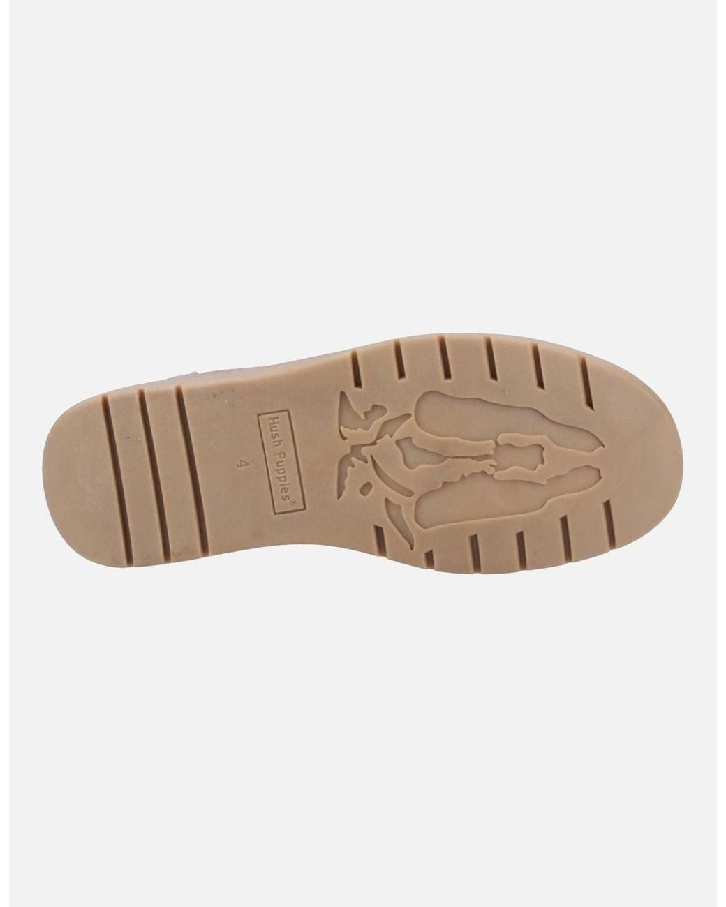Hush Puppies Natural Leonie Suede Taupe Flat Chelsea Boots