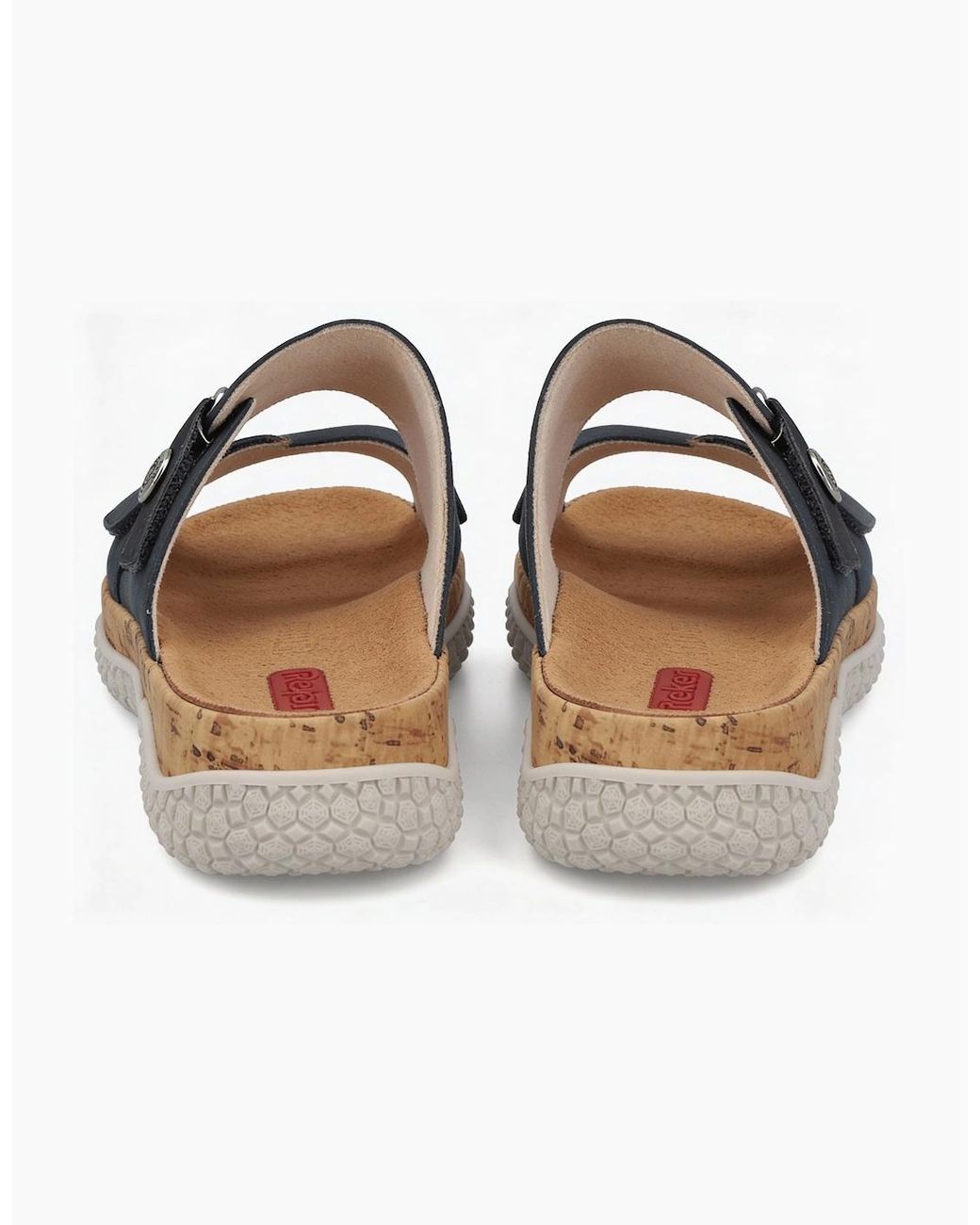Rieker Blue V0300 Cross Strap Sandals