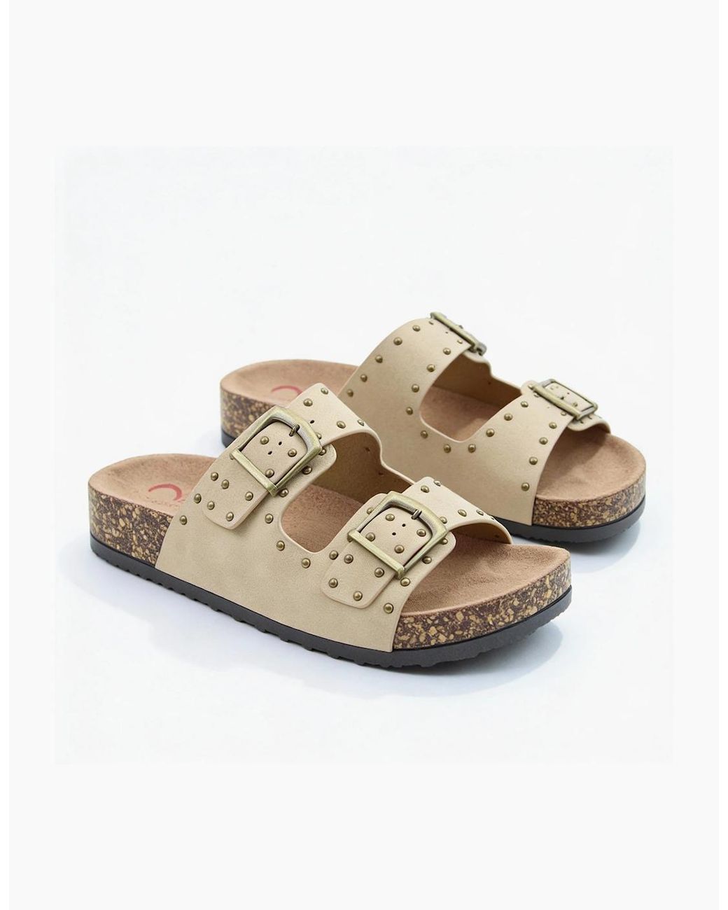 Heavenly Feet White Polly Mules Sandals