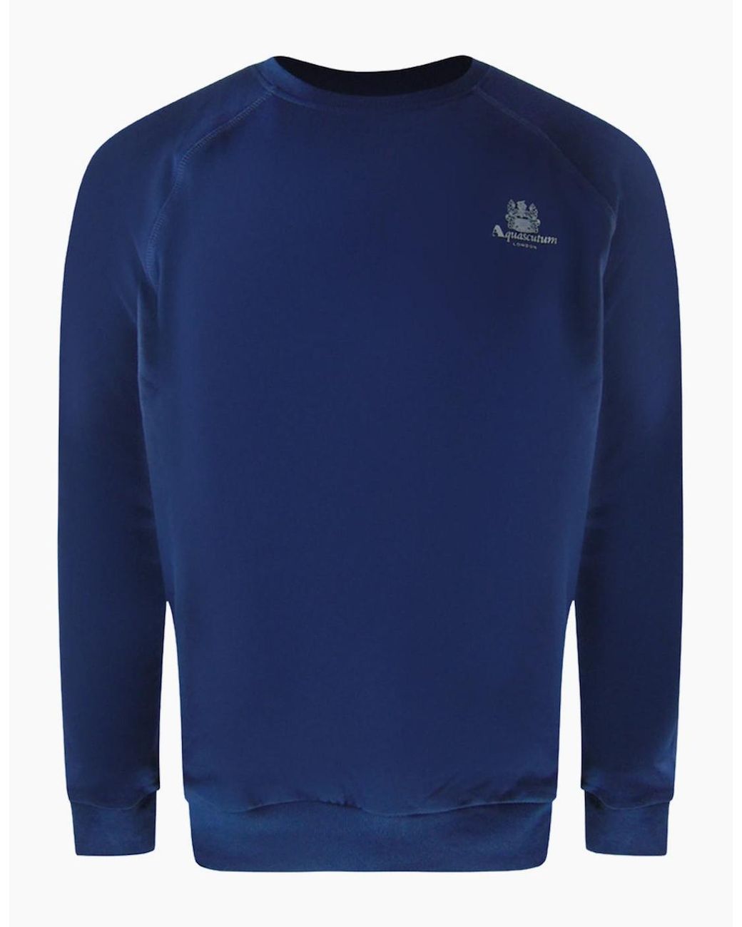 Aquascutum Blue Small Iconic Crest Crew Neck Tracksuit Set for men