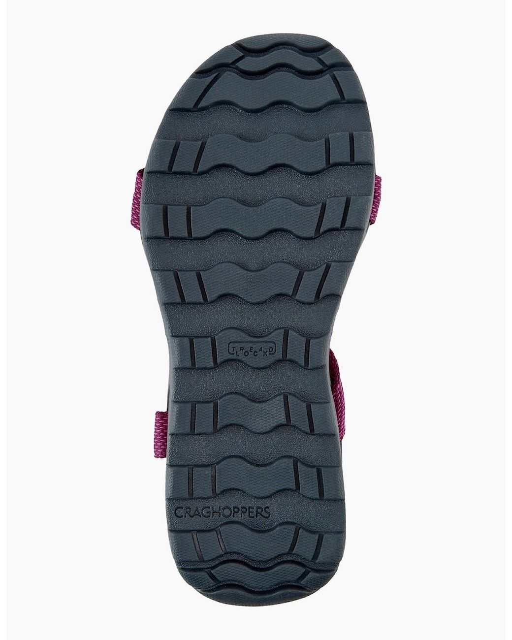 Craghoppers Pink Locke Sandals Charcoal Raspberry