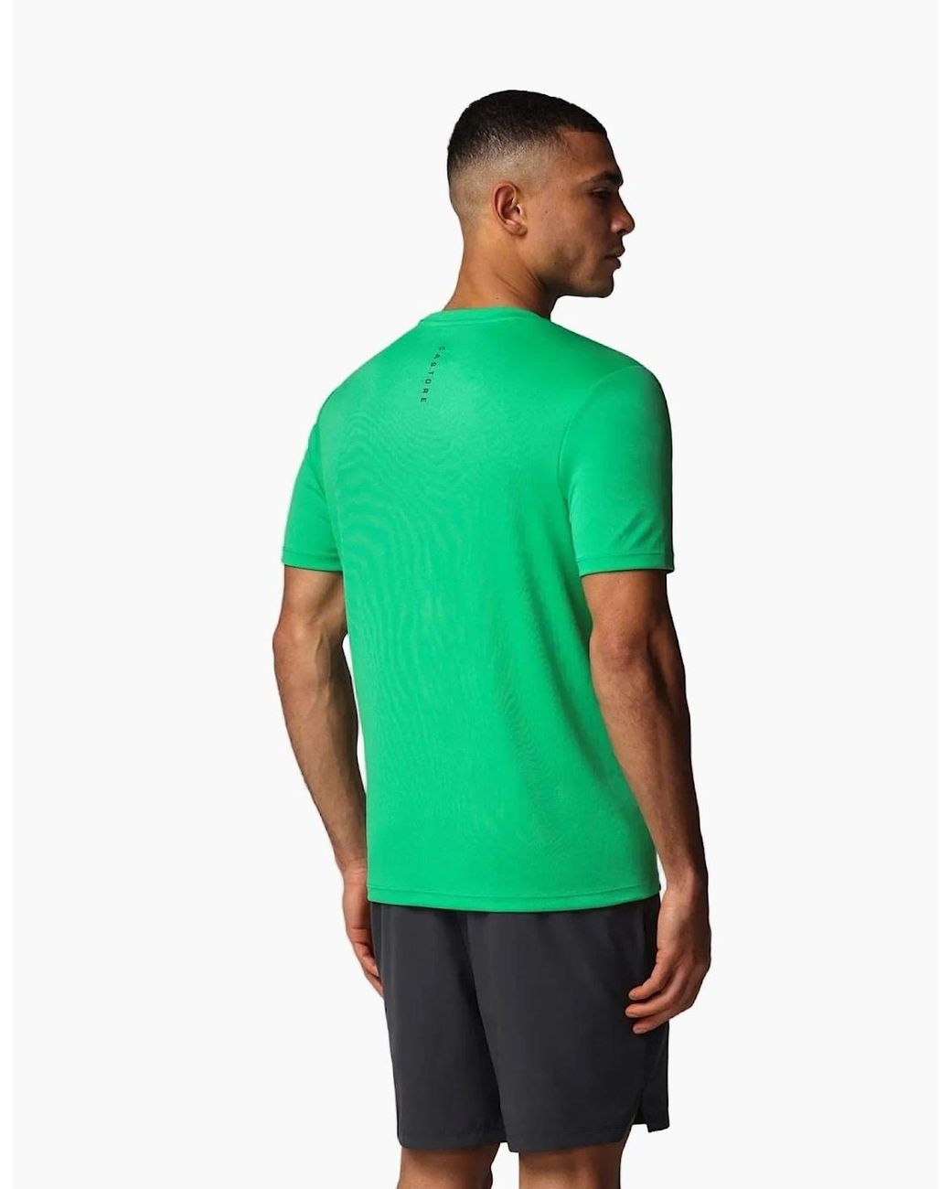 Castore Green Short Sleeve Polyester Activewear T-Shirts for men