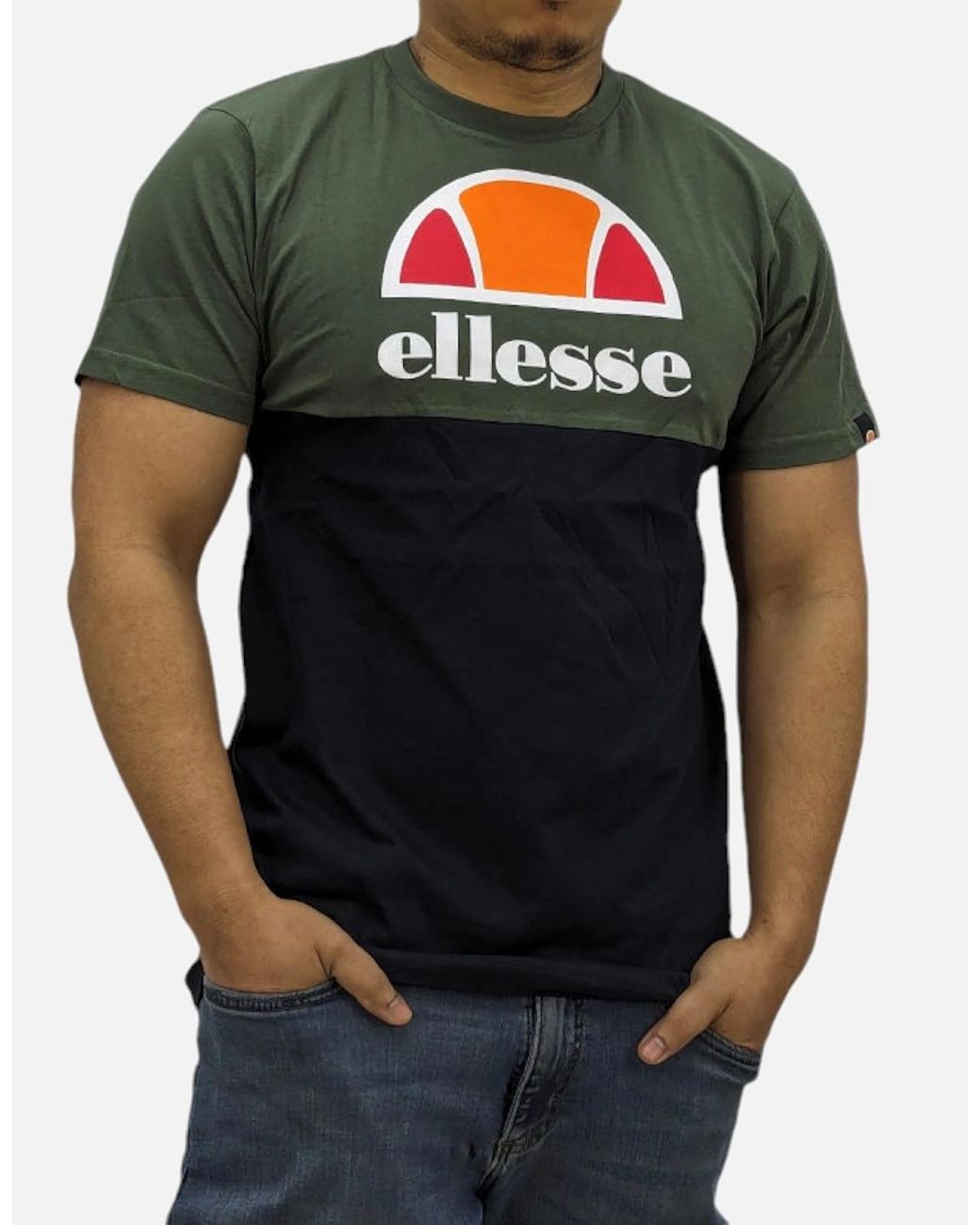 Ellesse Black Arbatax T Shirts Crew Neck Short Sleeve Casual Summer Cotton Tee for men