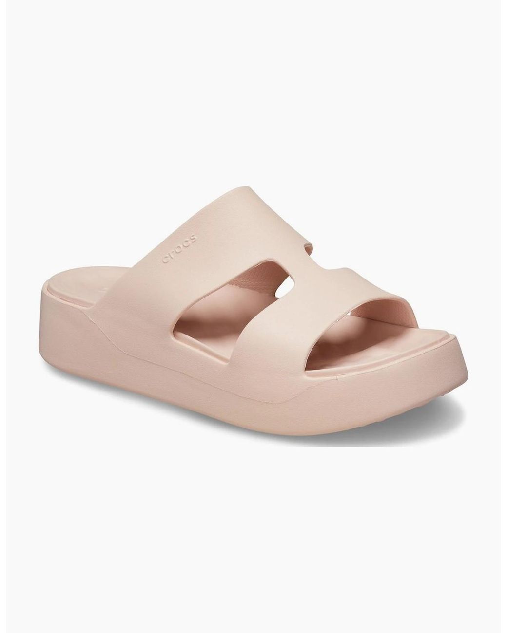 CROCSTM Pink Getaway Platform H-Strap Mules