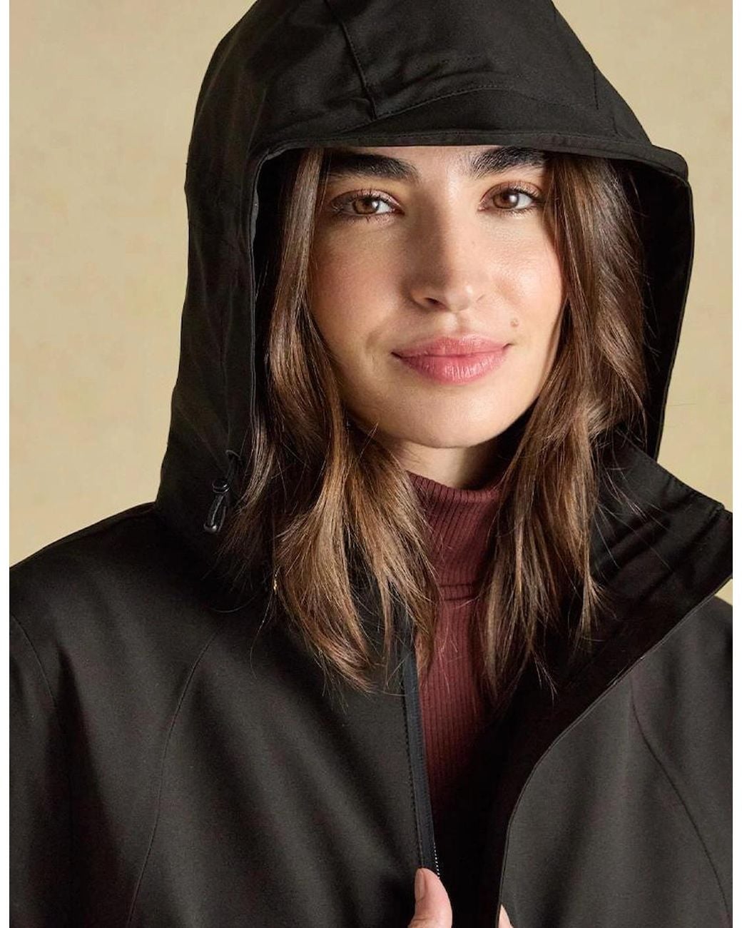 Joules Black Rainaway Waterproof Rain Coat
