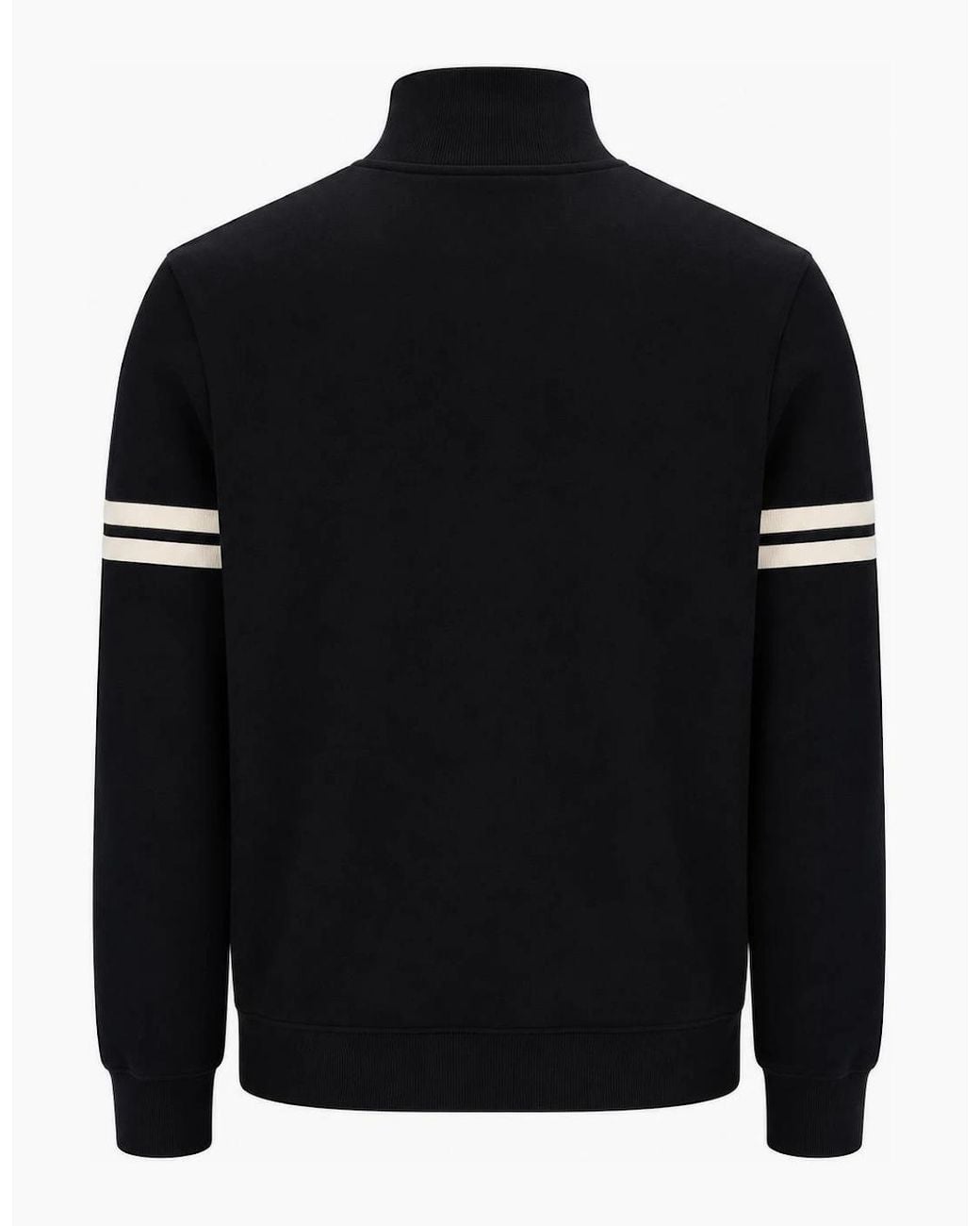Sergio Tacchini Black Orion 1/4 Zip Sweatshirt/Peyote for men