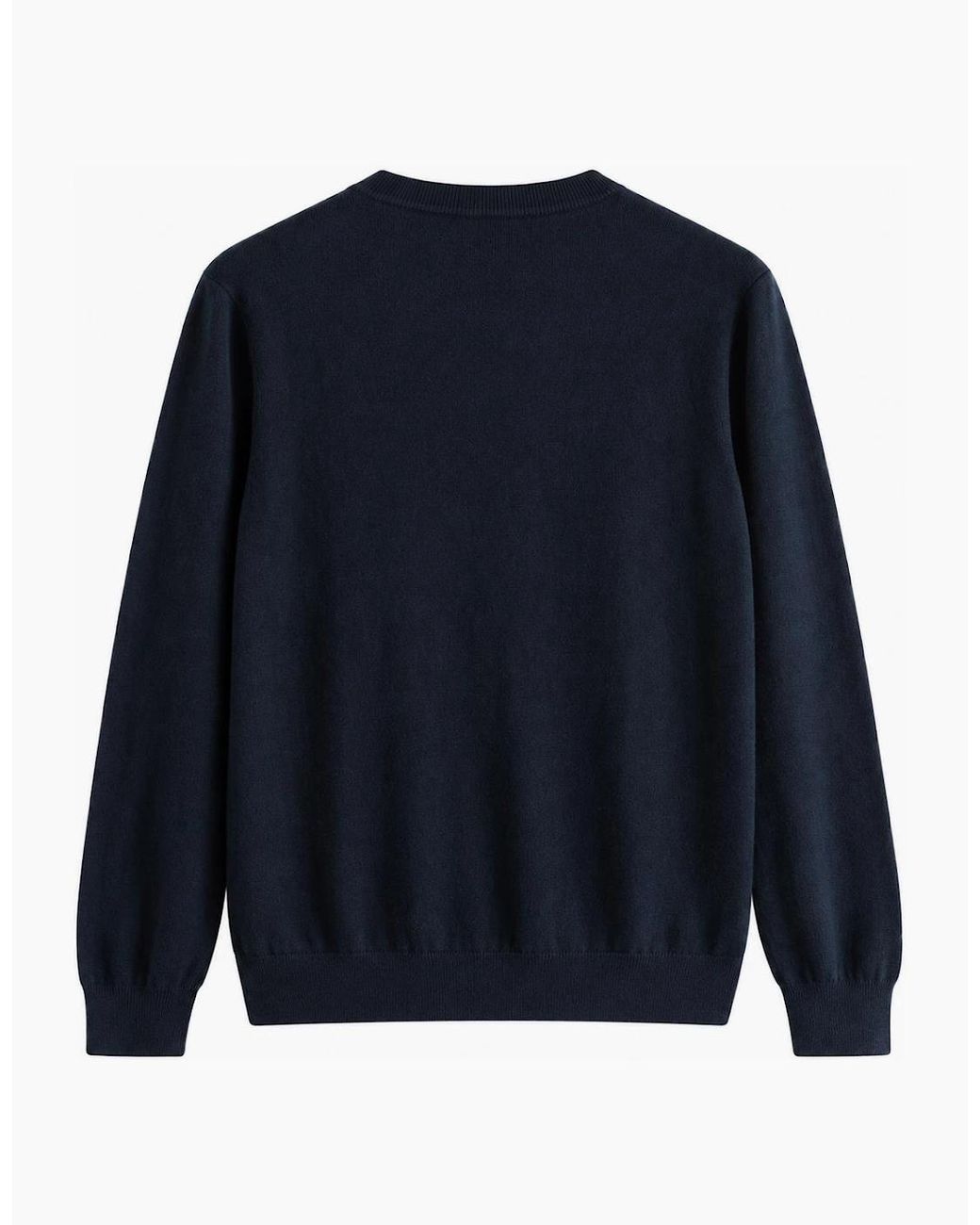 Lyle & Scott Blue Lyle & Scott Merino Crew Neck Jumper Dark for men