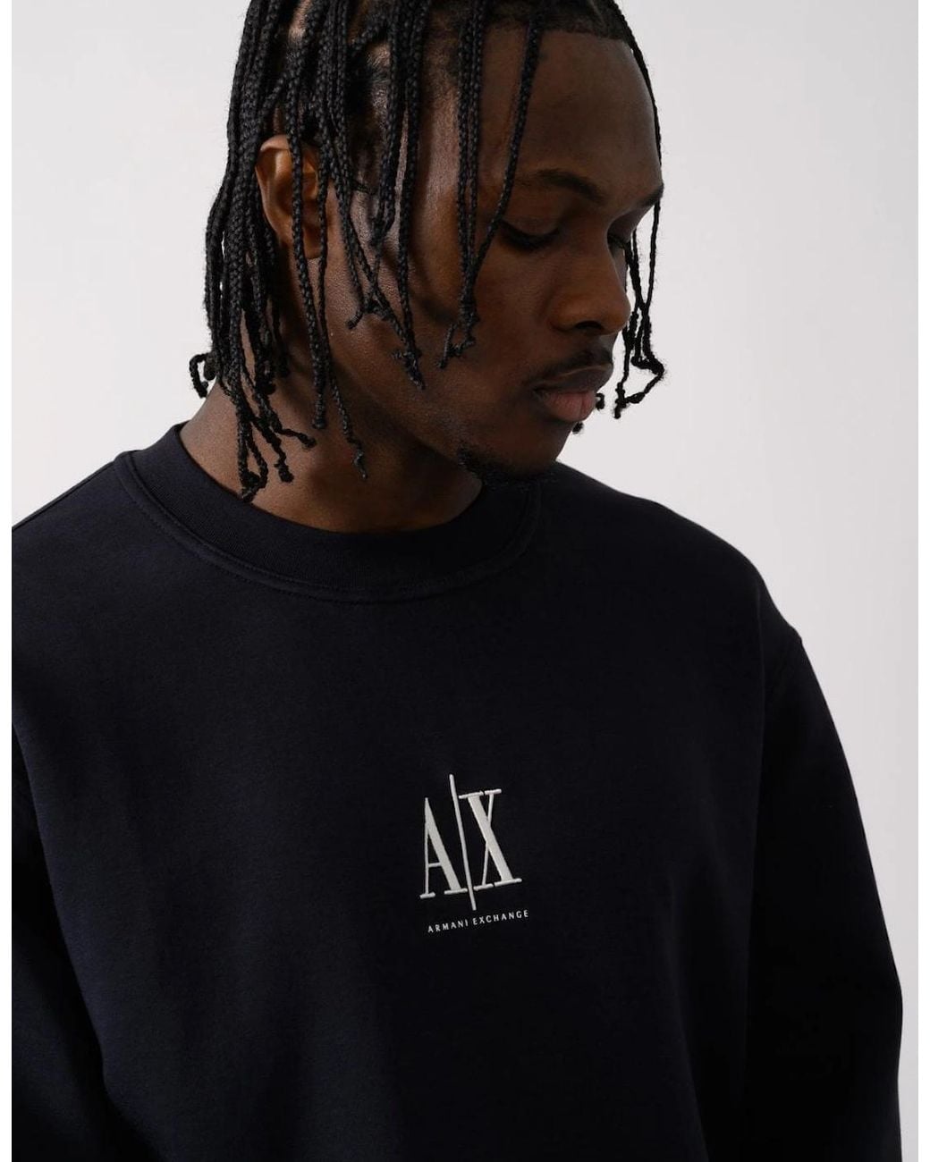 ARMANI EXCHANGE Blue Embroidered A for men