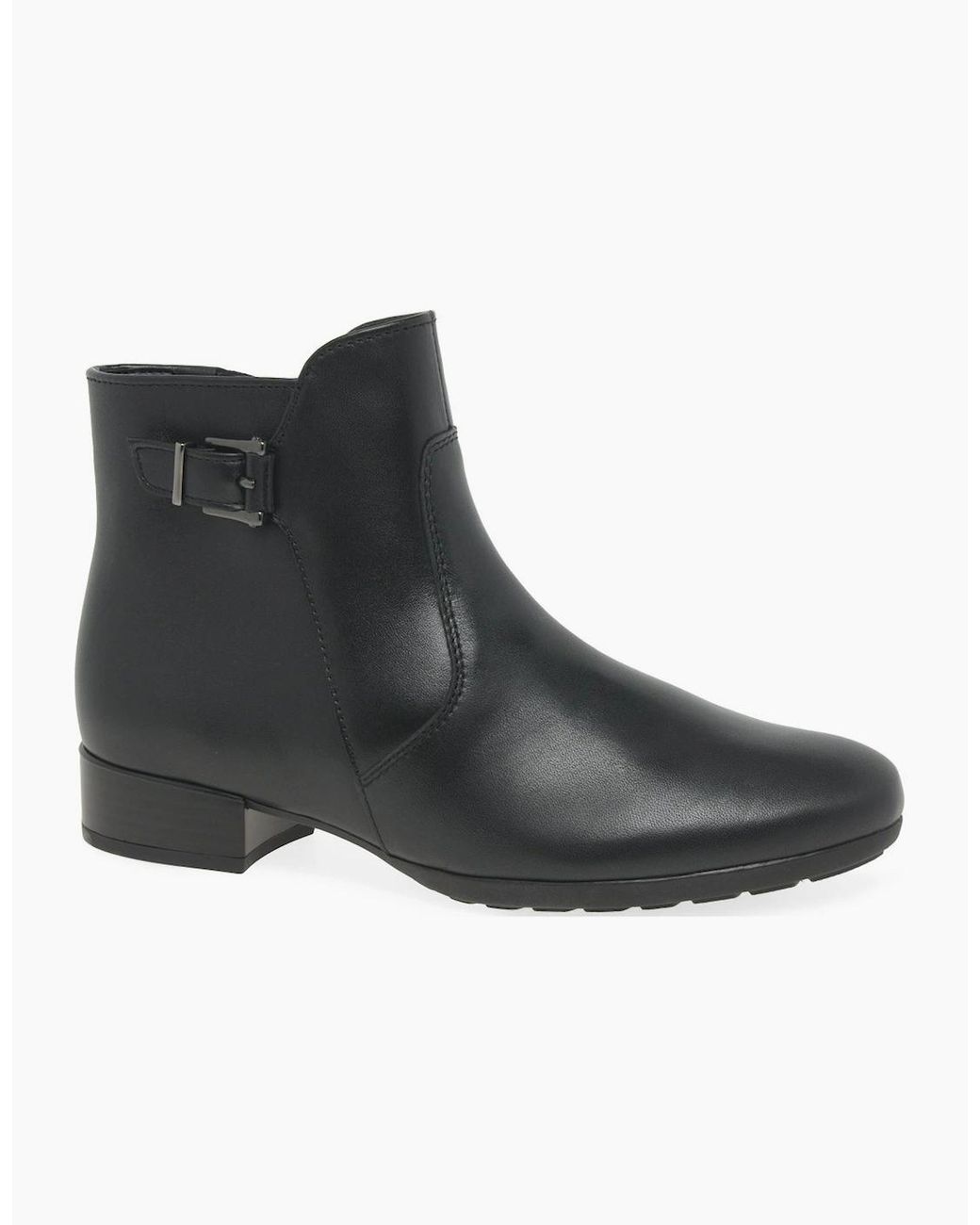 Gabor Black Bolan Ankle Boots
