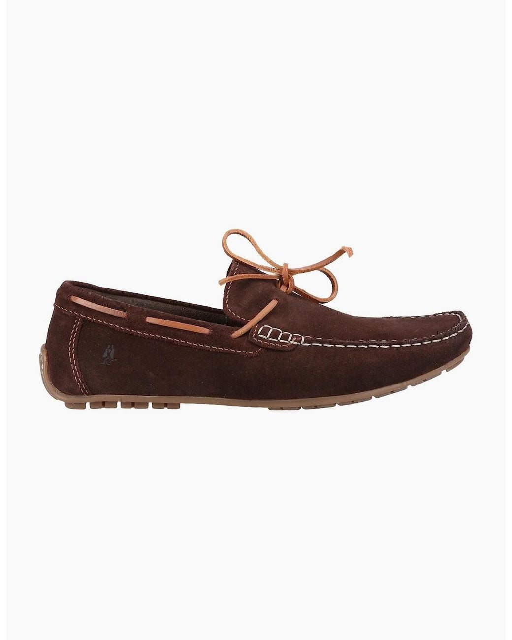 Hush Puppies Brown Reuben Boat Shoe for men
