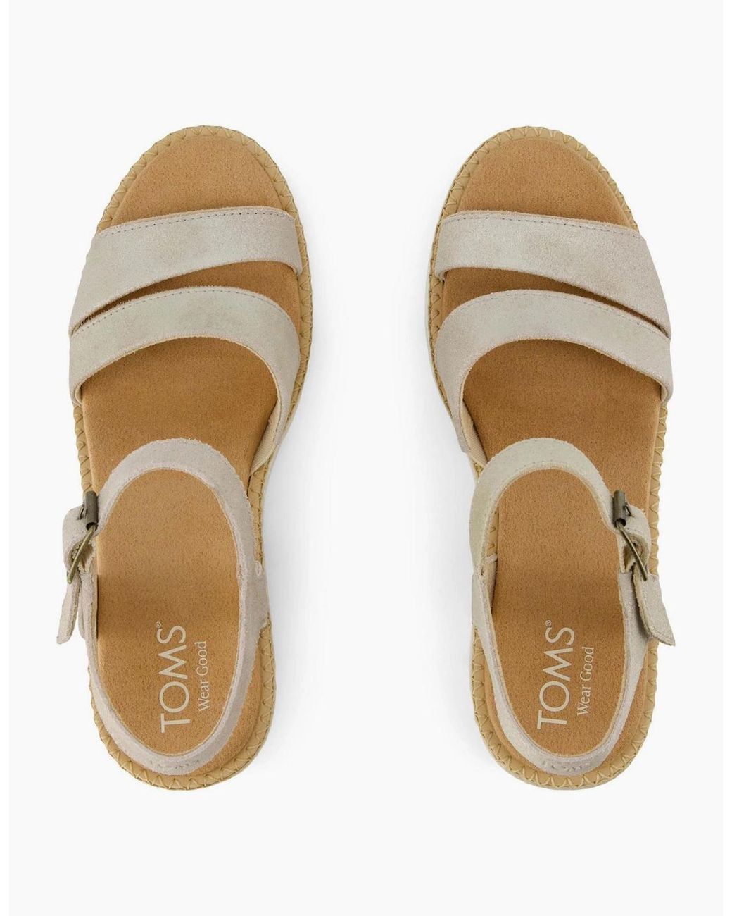 TOMS Metallic Darya Wedge San