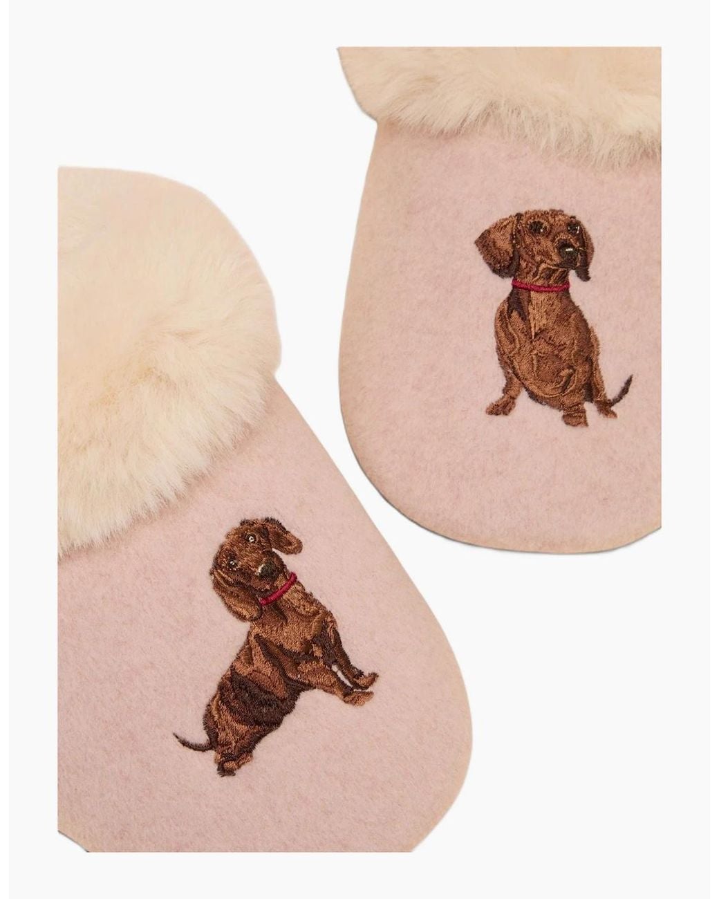 Joules Pink Slippet Luxe Dog Slippers