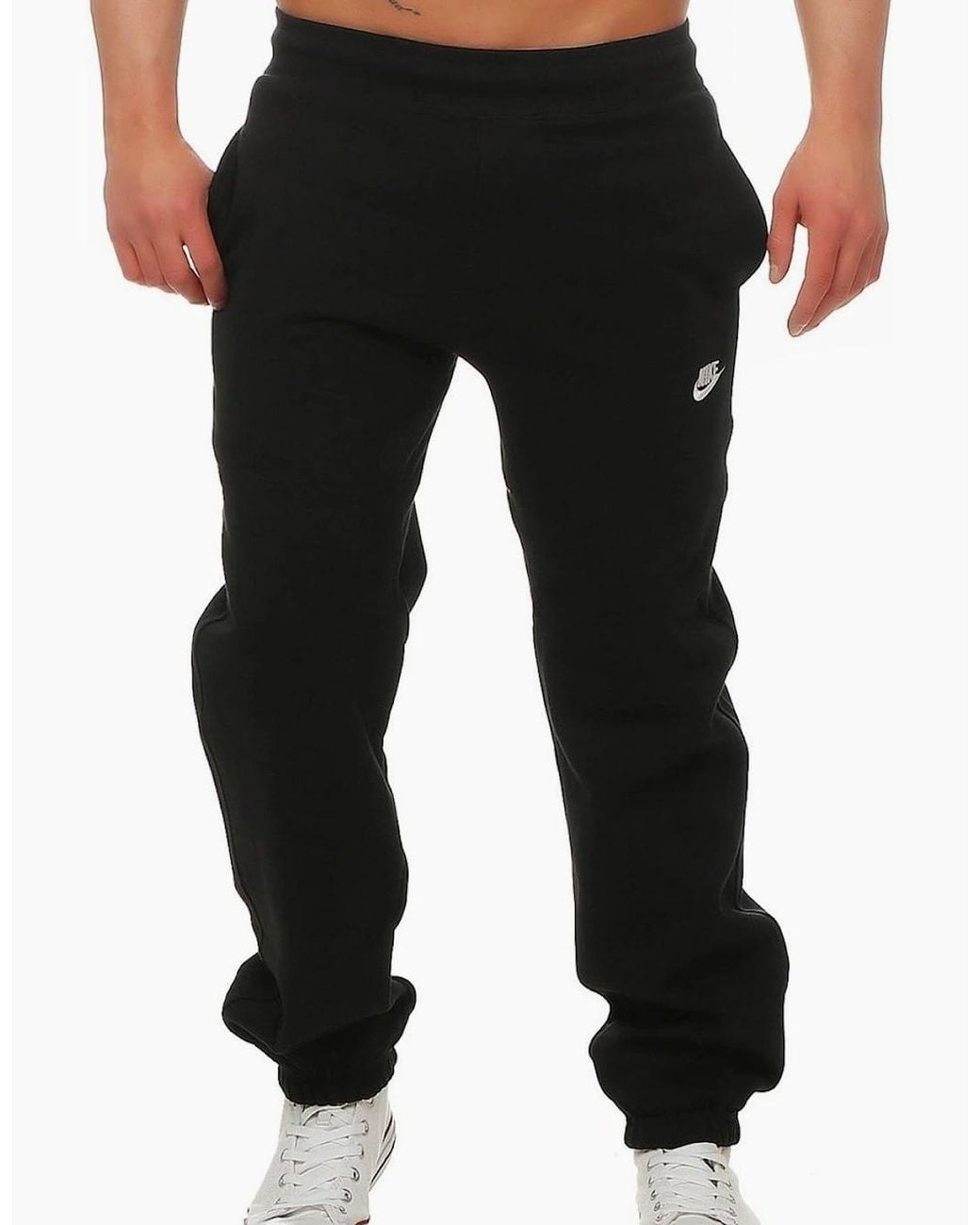 Nike Black Foundation Aw77 Cuffed Joggers for men
