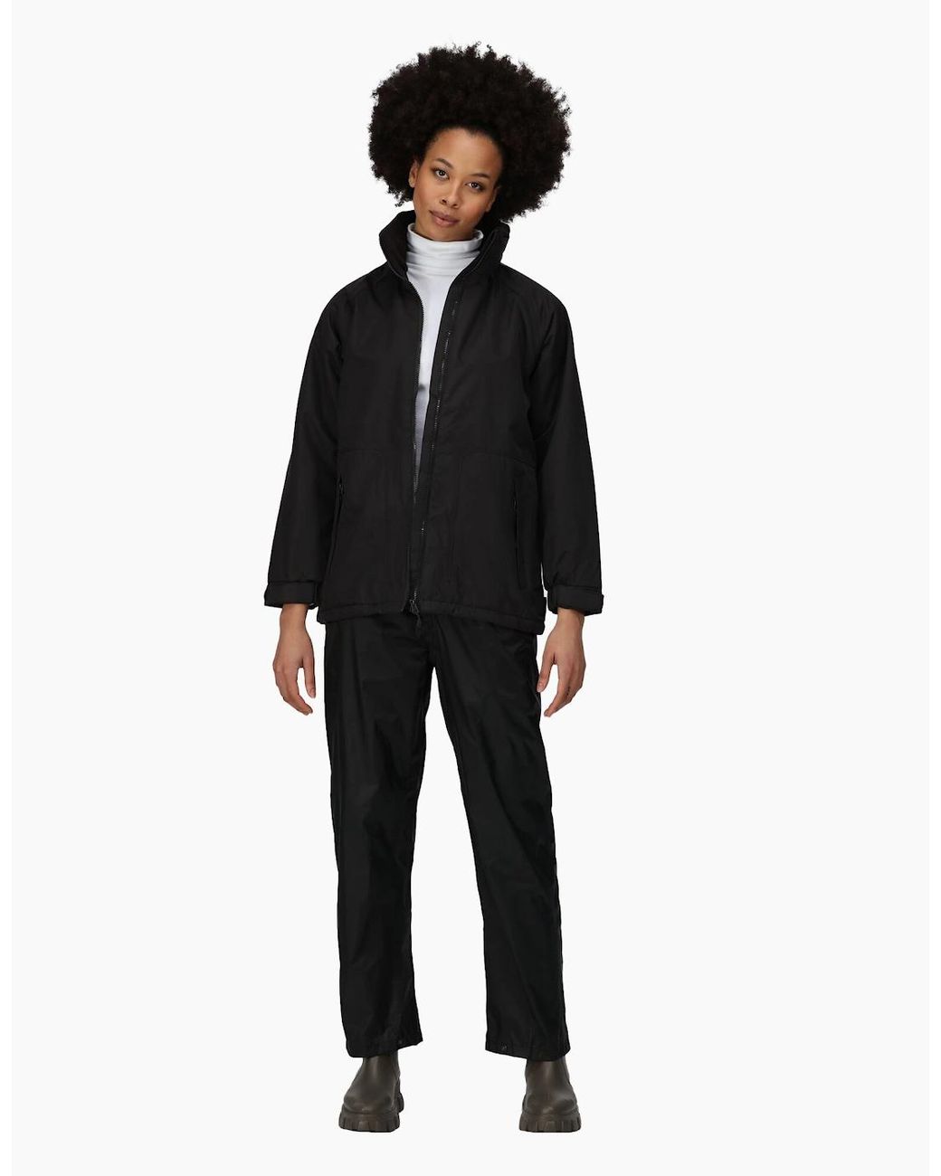 Regatta Black Ladies/ Waterproof Windproof Jacket