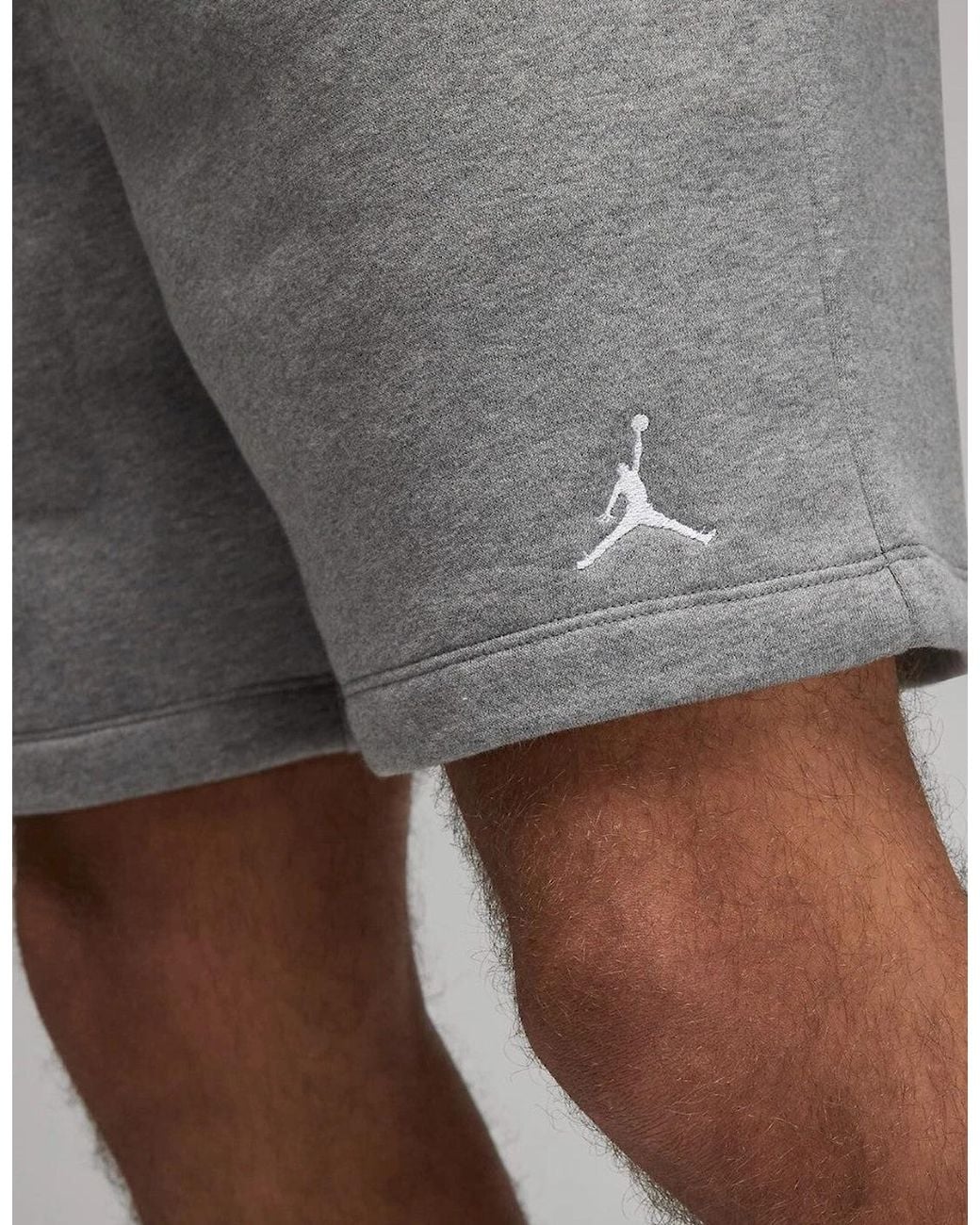 Nike Gray Jordan Fleece Short for men