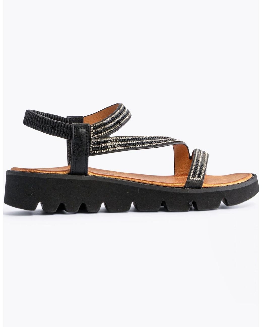 Heavenly Feet Black Fresco Sandals
