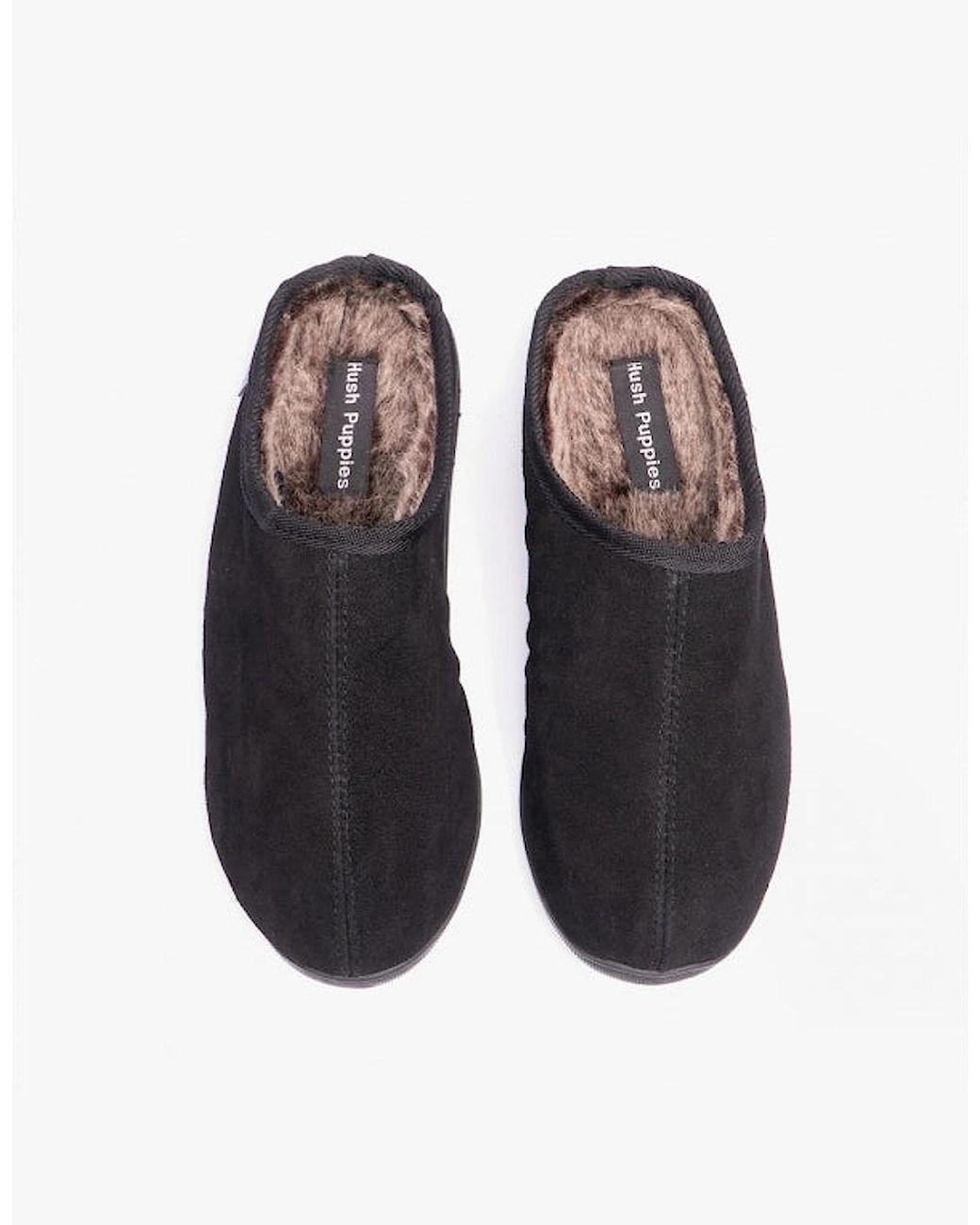 Hush Puppies Blue Ashton Leather Mule Slippers for men