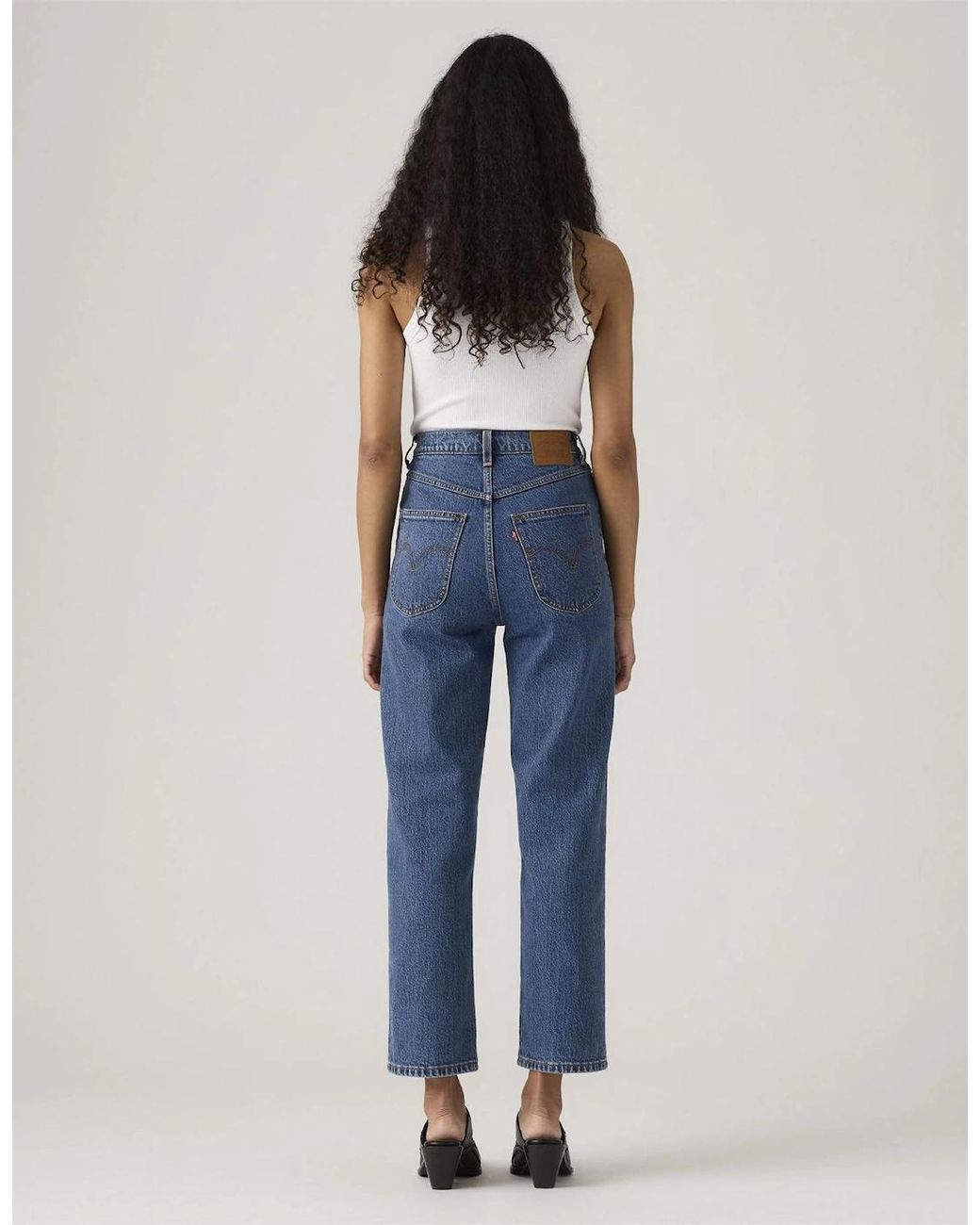 Levi's Blue Levi's Ribcage High Rise Wide Leg Jeans