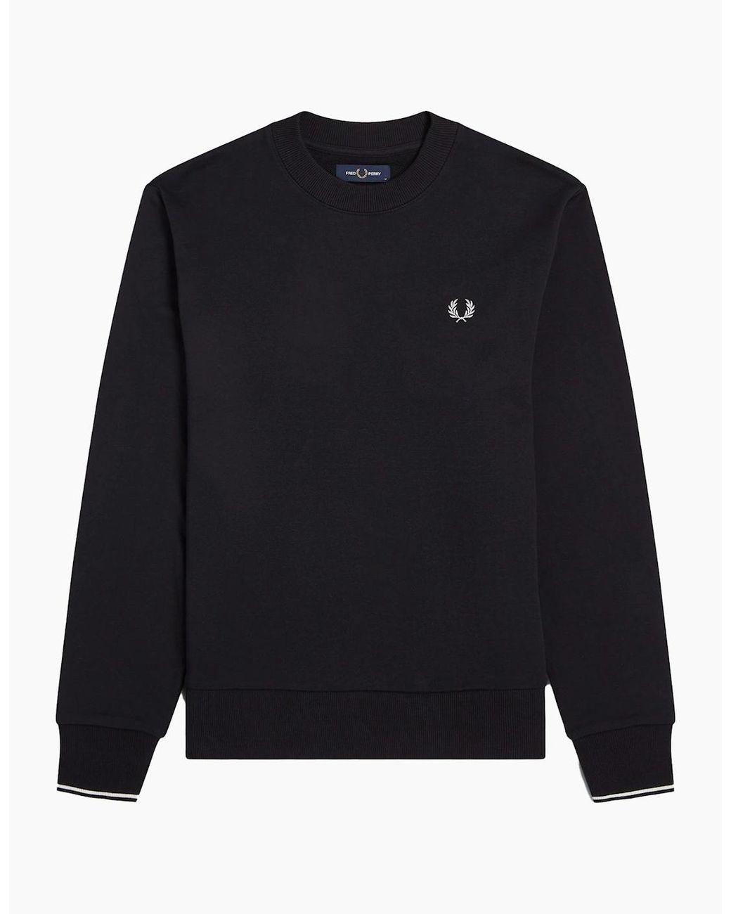 Fred Perry Blue Crew Neck Sweatshirt for men