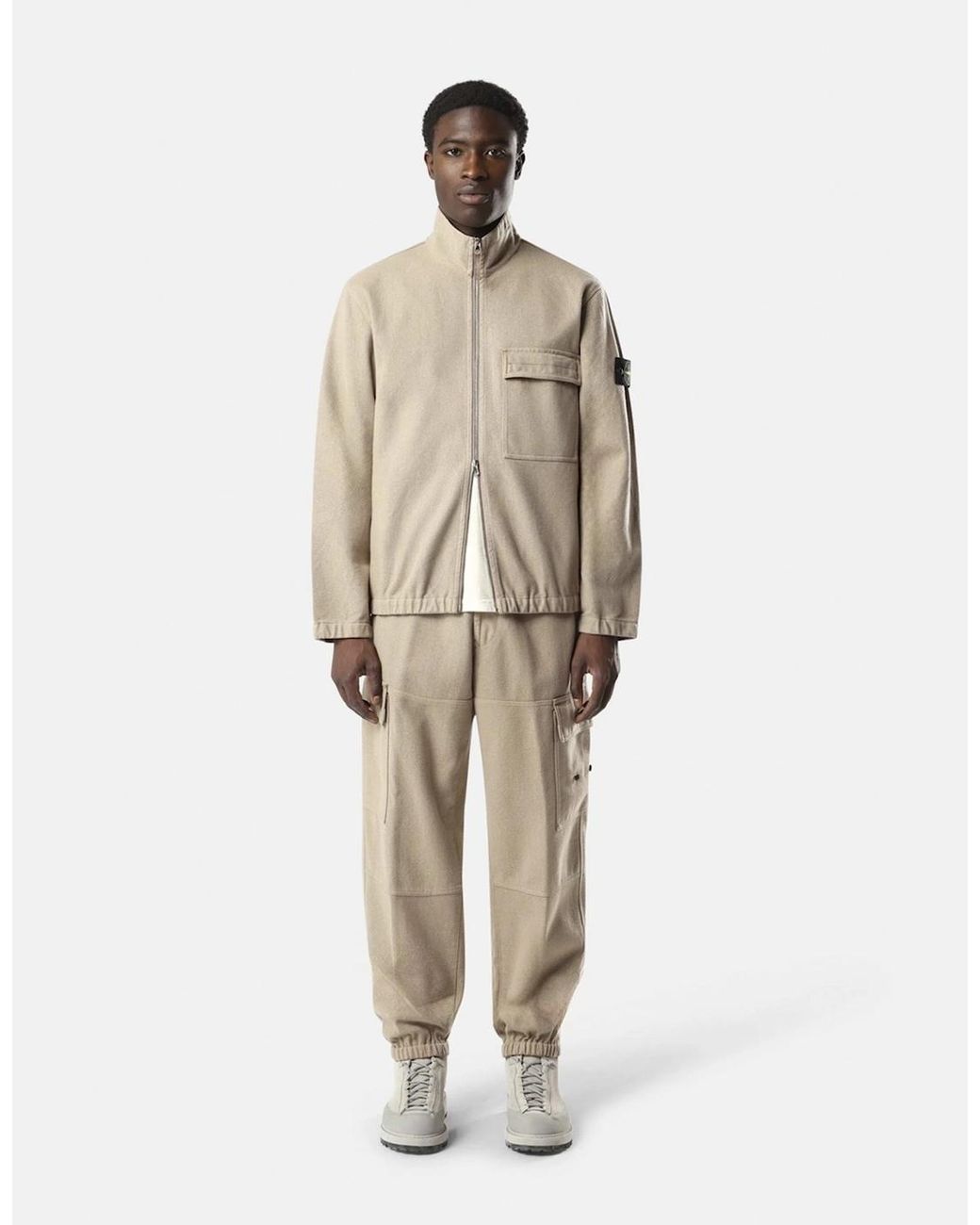 Stone Island Natural Stand Collar 1200033 Jacket for men